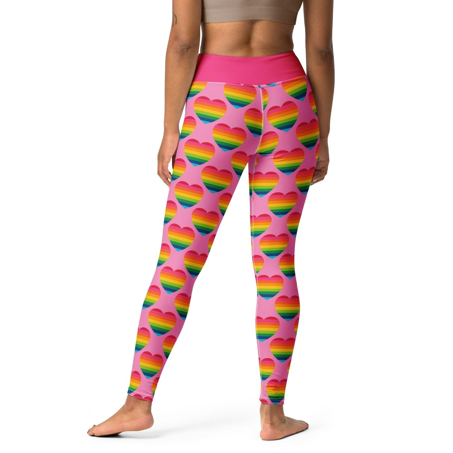 ELLIE LOVE rainbow pink -2- Yoga Leggings | SHALMIAK