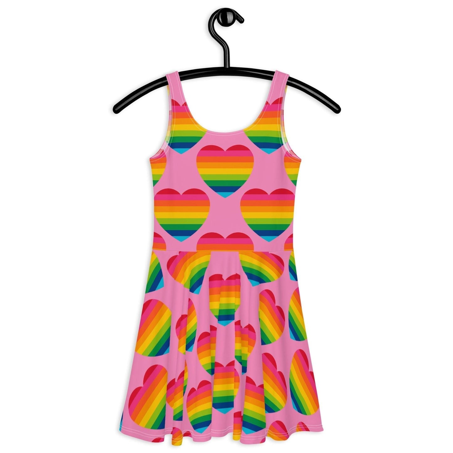 ELLIE LOVE rainbow pink - Skater Dress | SHALMIAK