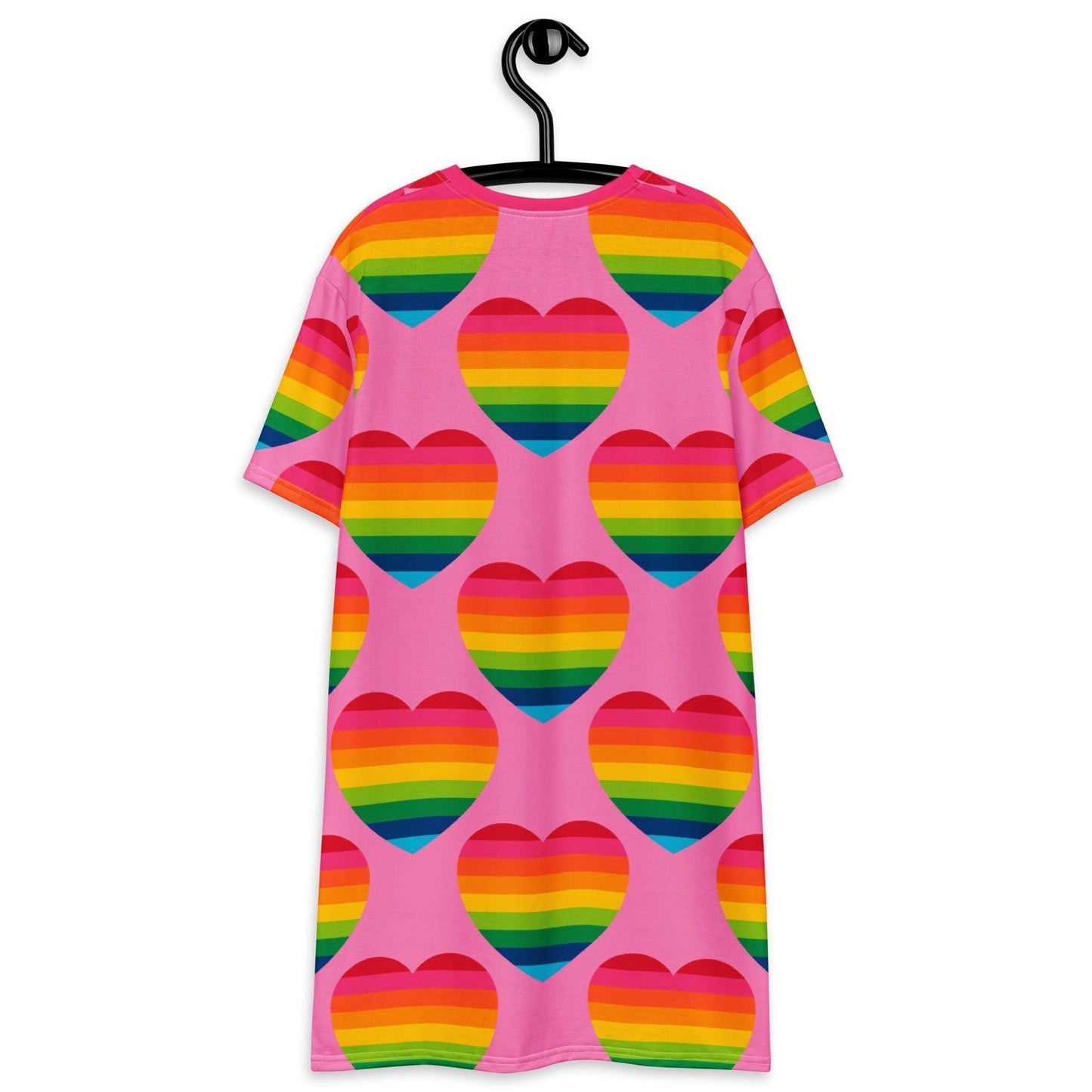 ELLIE LOVE rainbow pink - T-Shirt Dress | SHALMIAK