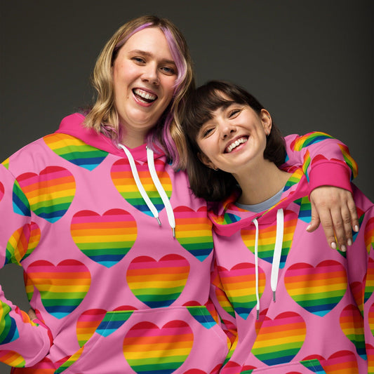 ELLIE LOVE rainbow pink - Hoodie | SHALMIAK