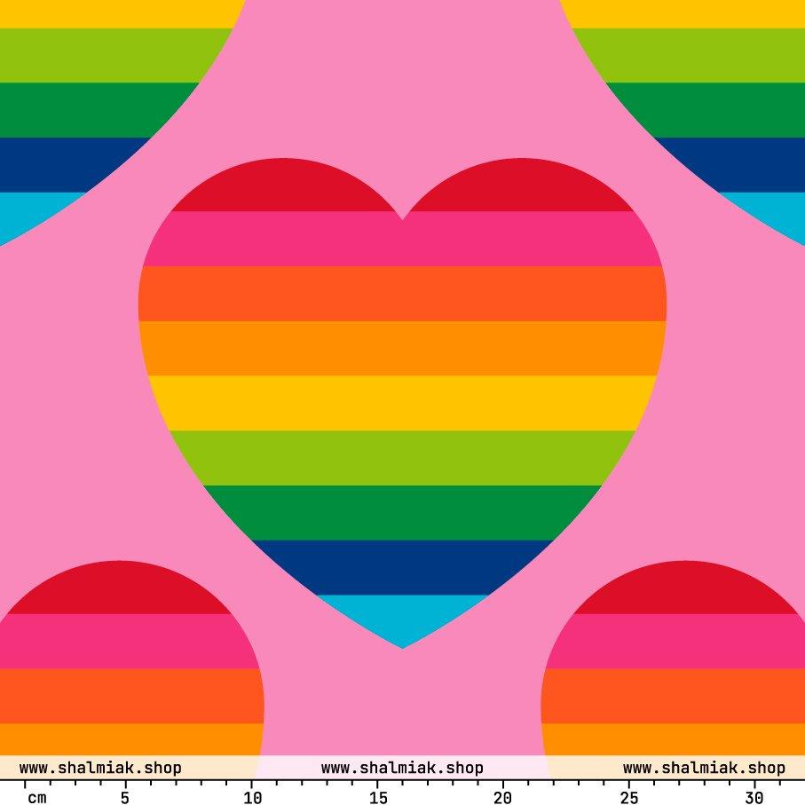 ELLIE LOVE rainbow pink XL | SHALMIAK