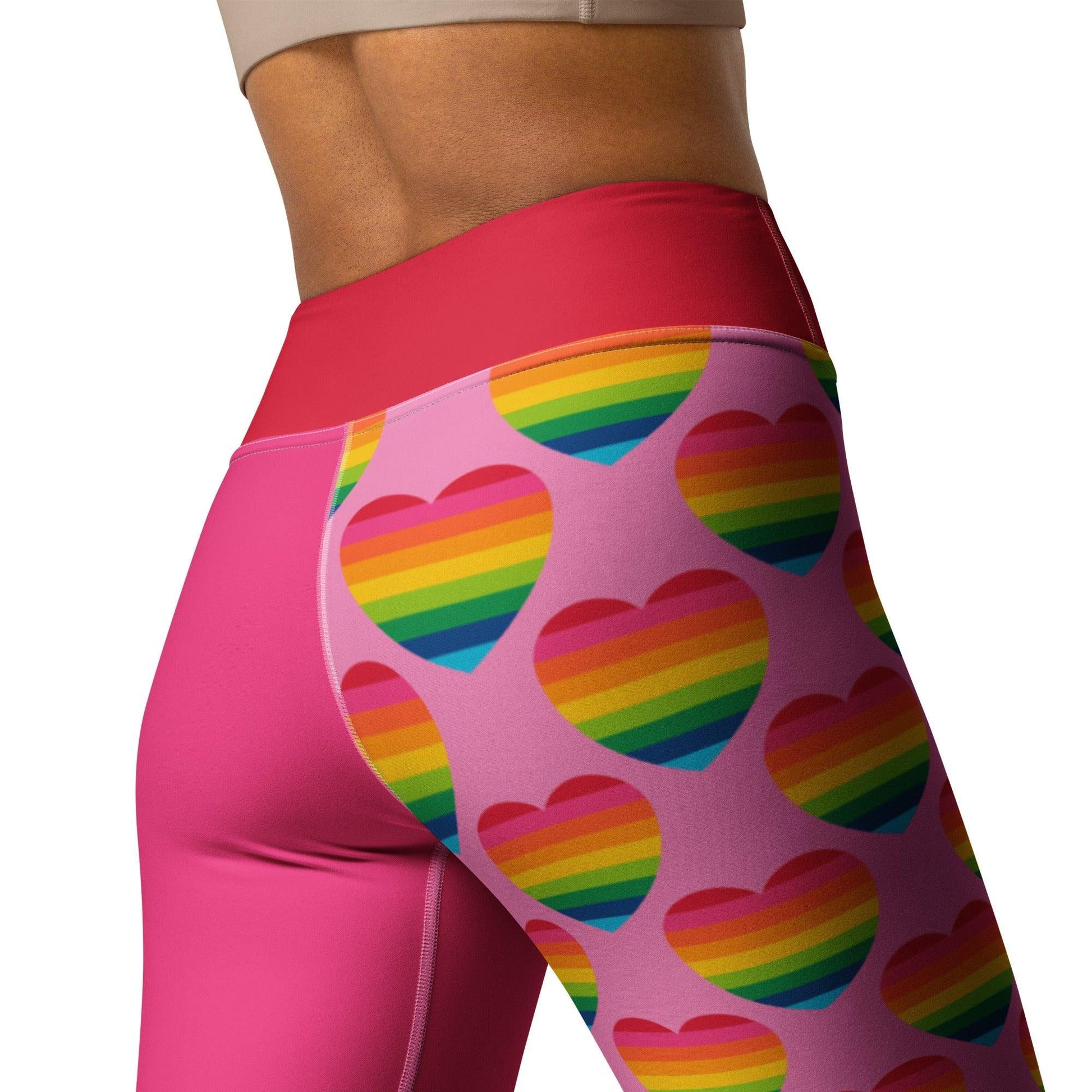 ELLIE LOVE rainbow pink - Yoga Leggings | SHALMIAK