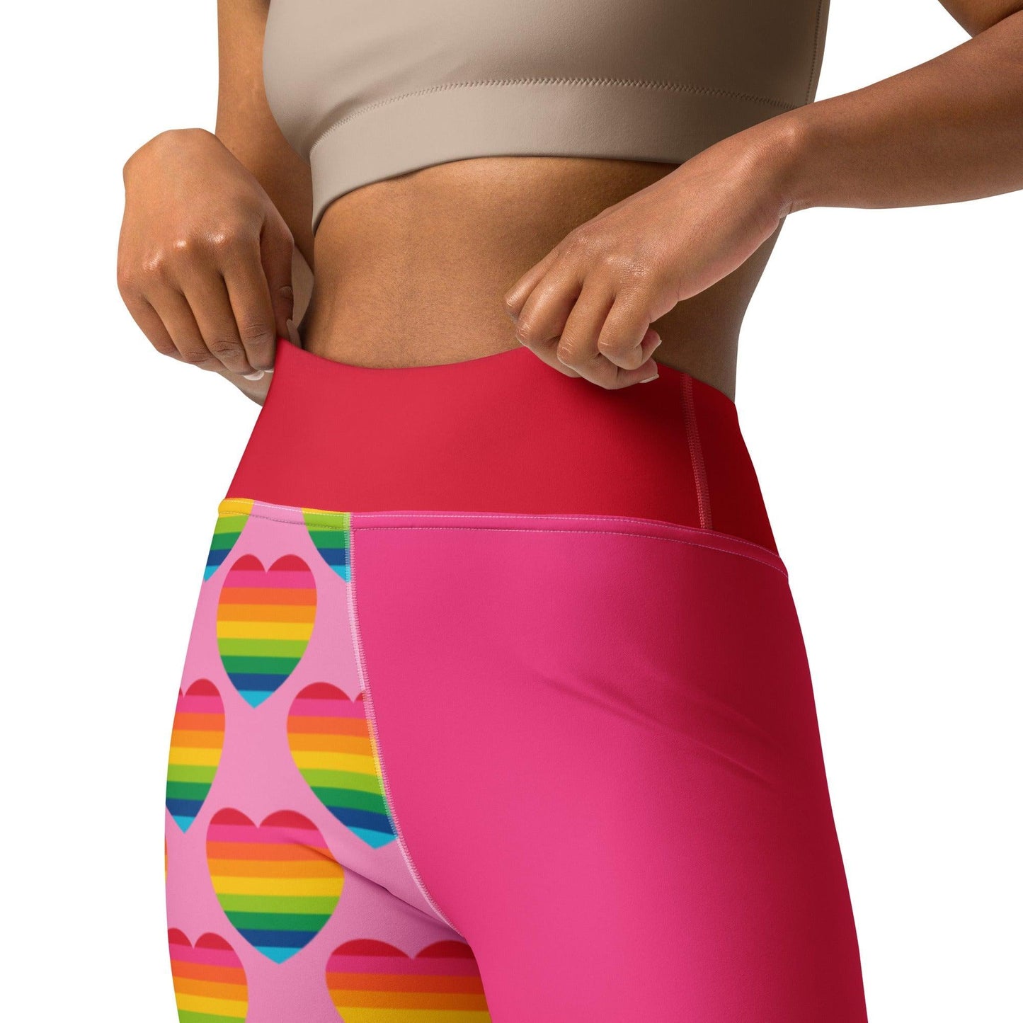 ELLIE LOVE rainbow pink - Yoga Leggings | SHALMIAK