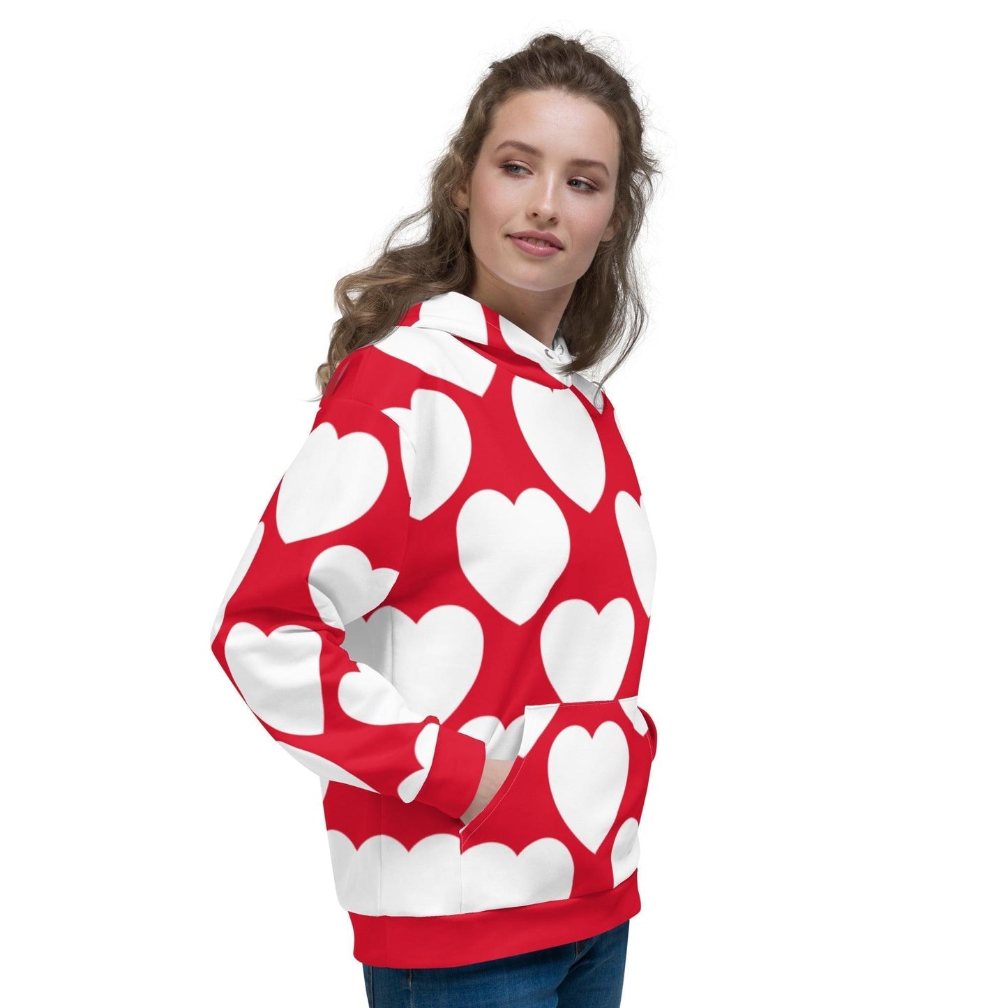 ELLIE LOVE red white - Hoodie