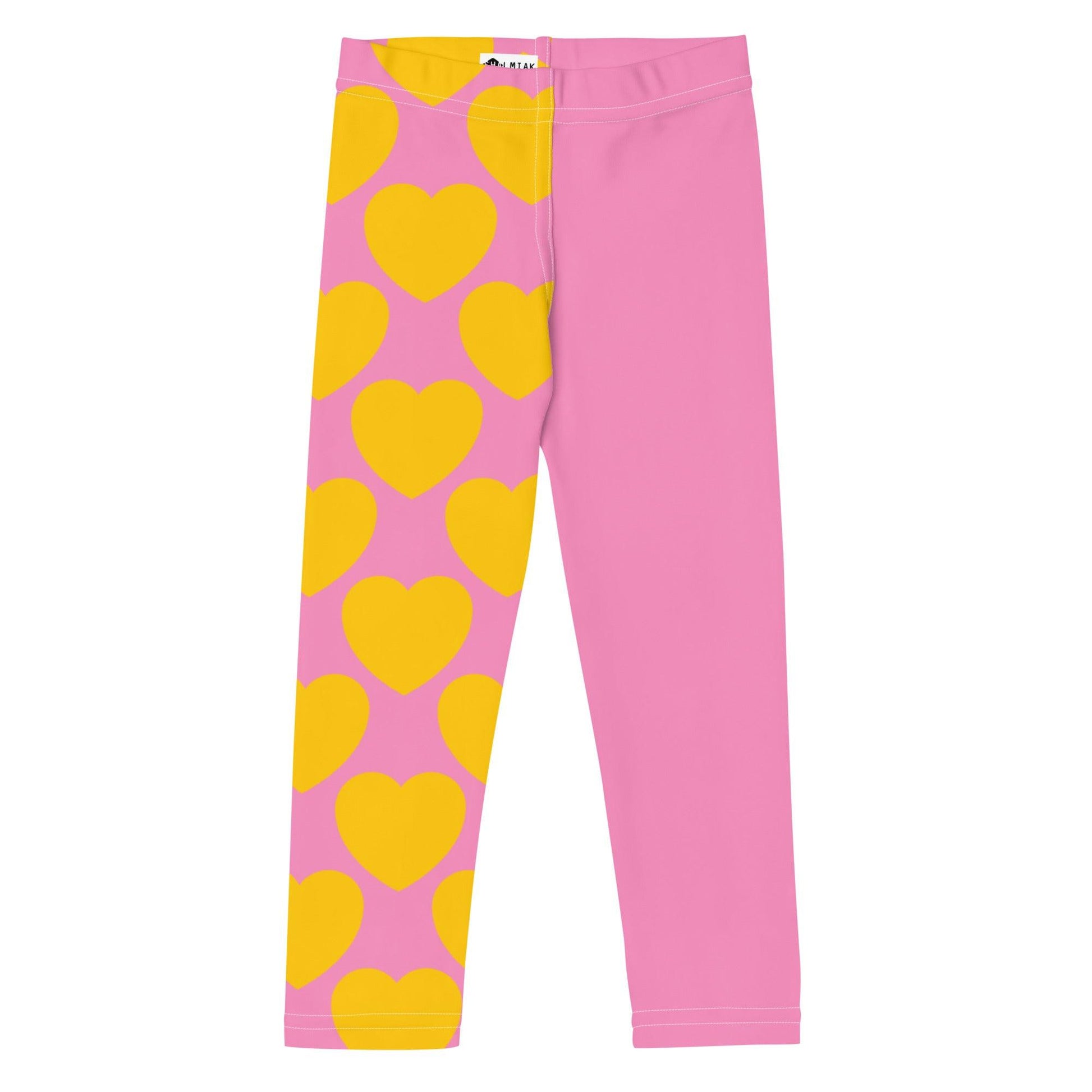 ELLIE LOVE yellow pink - Kids' Leggings