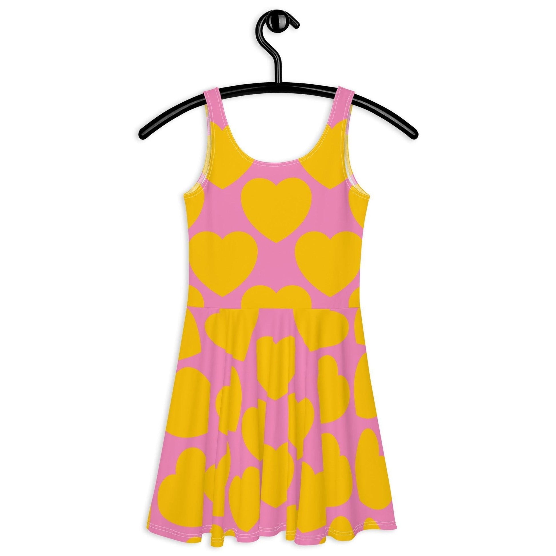 ELLIE LOVE yellow pink - Skater Dress | SHALMIAK