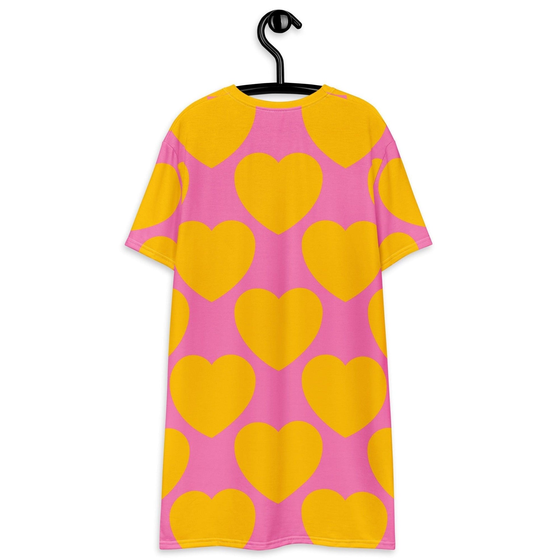 ELLIE LOVE yellow pink - T-Shirt Dress | SHALMIAK
