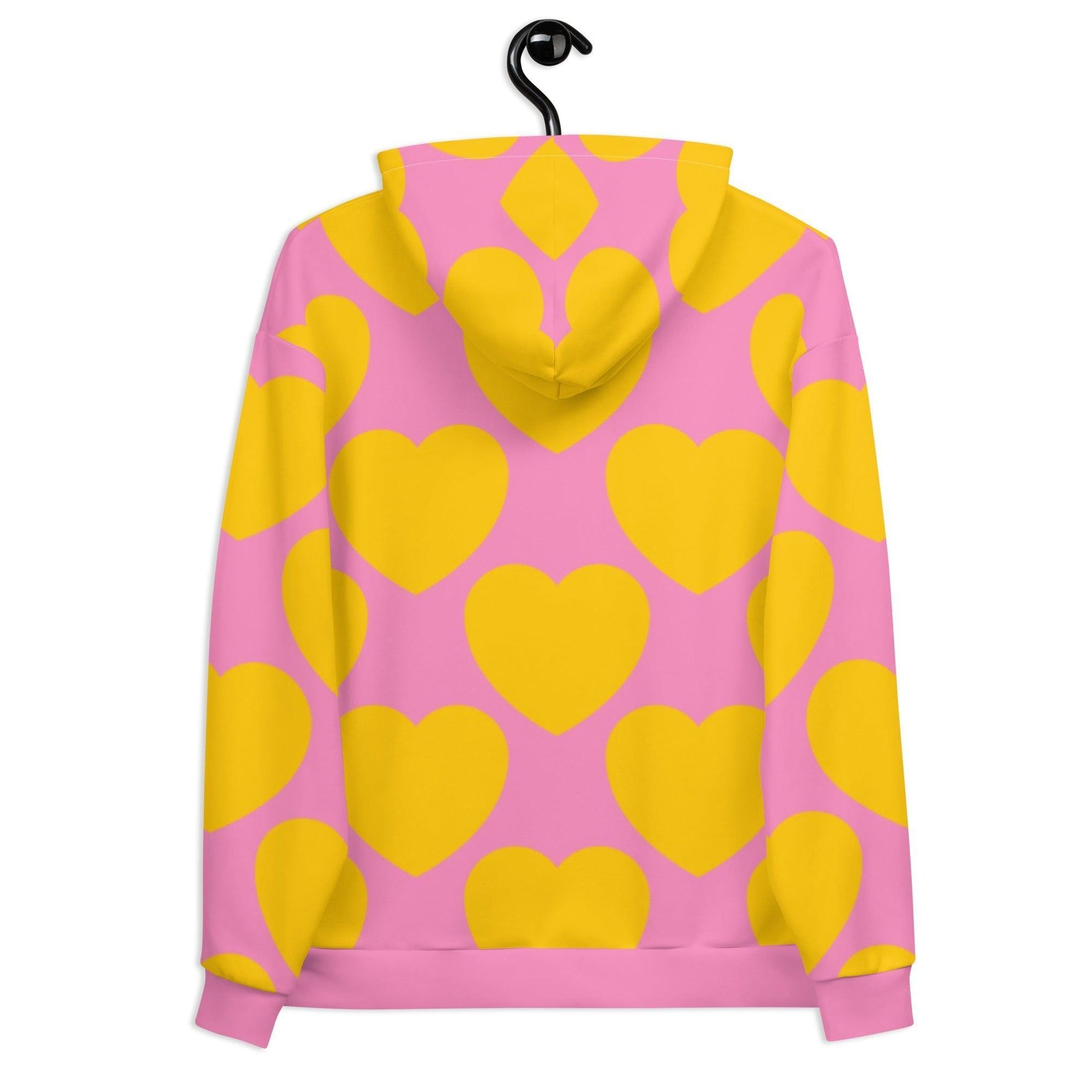 ELLIE LOVE yellow pink - Hoodie | SHALMIAK