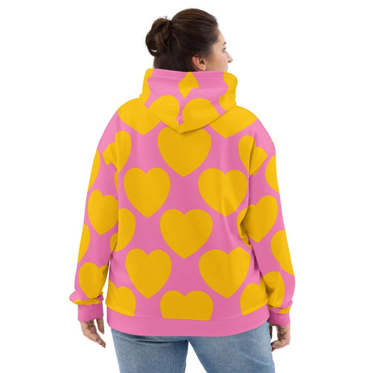 ELLIE LOVE yellow pink - Hoodie | SHALMIAK