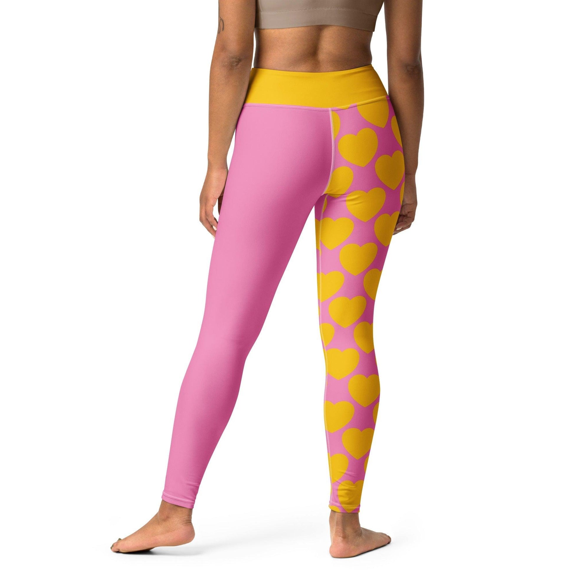 ELLIE LOVE yellow pink - Yoga Leggings | SHALMIAK
