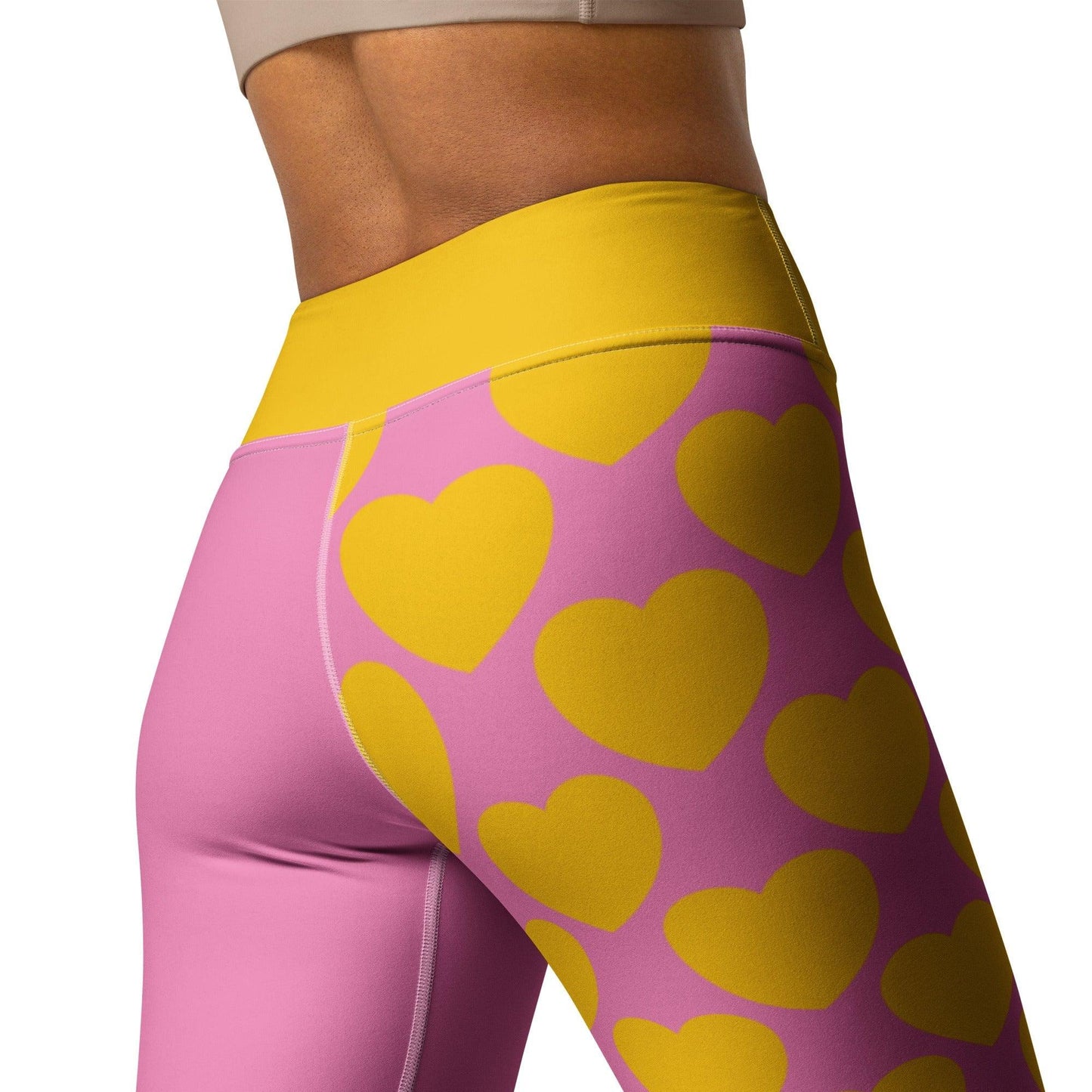 ELLIE LOVE yellow pink - Yoga Leggings | SHALMIAK