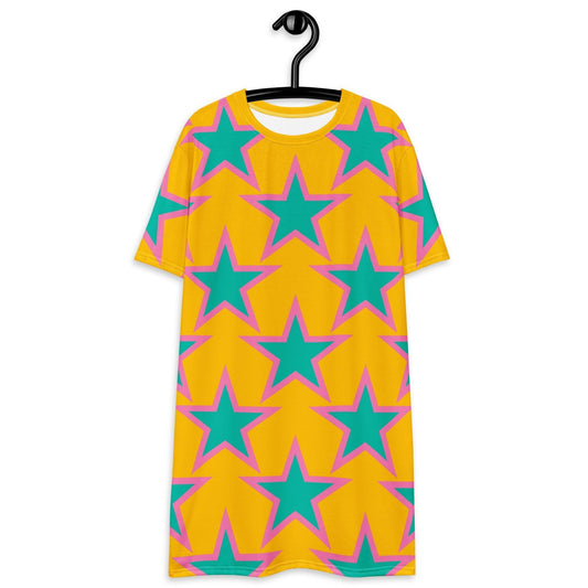 ELLIE STAR yellow - T-Shirt Dress | SHALMIAK