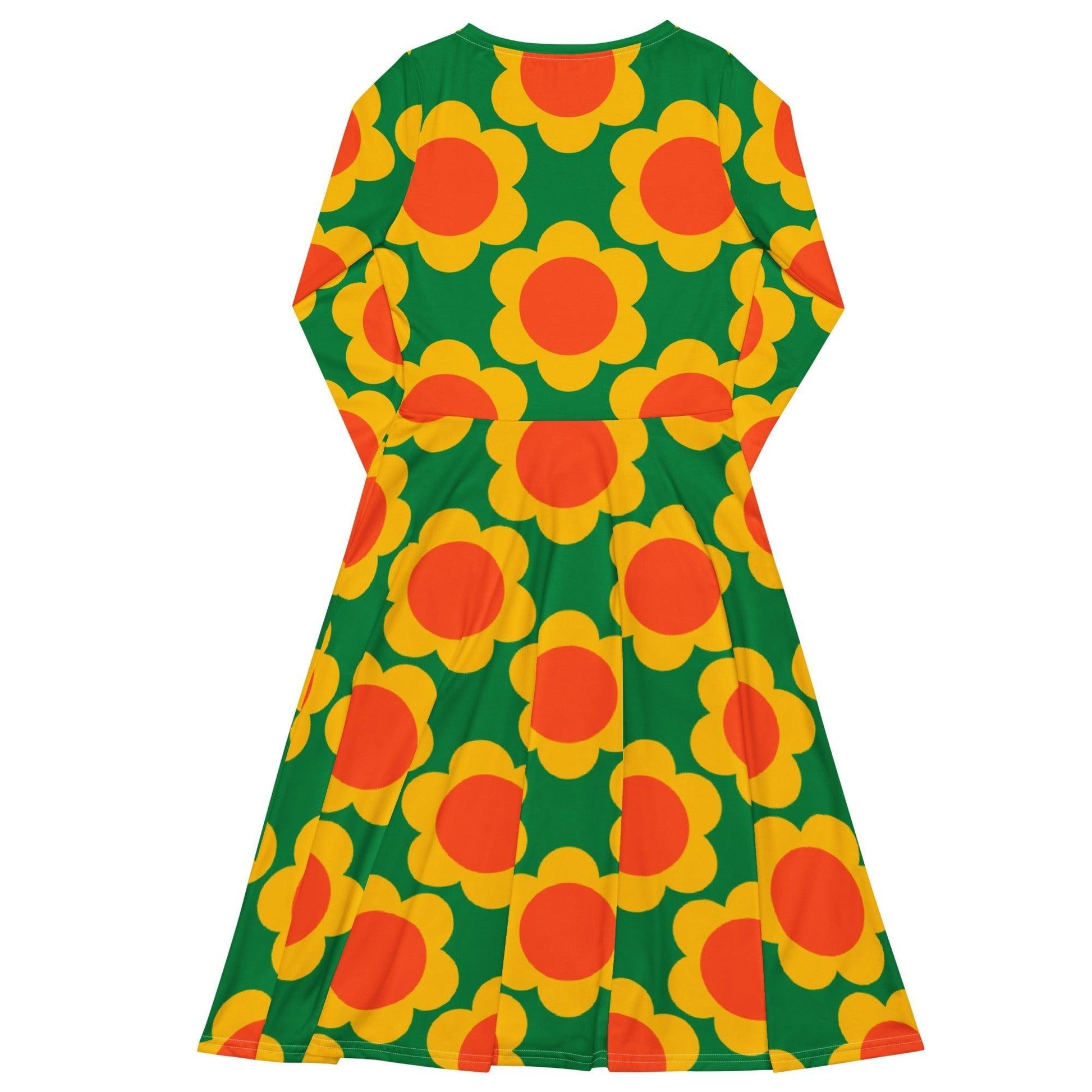 ELLIE green - Midi Dress With Pockets | SHALMIAK