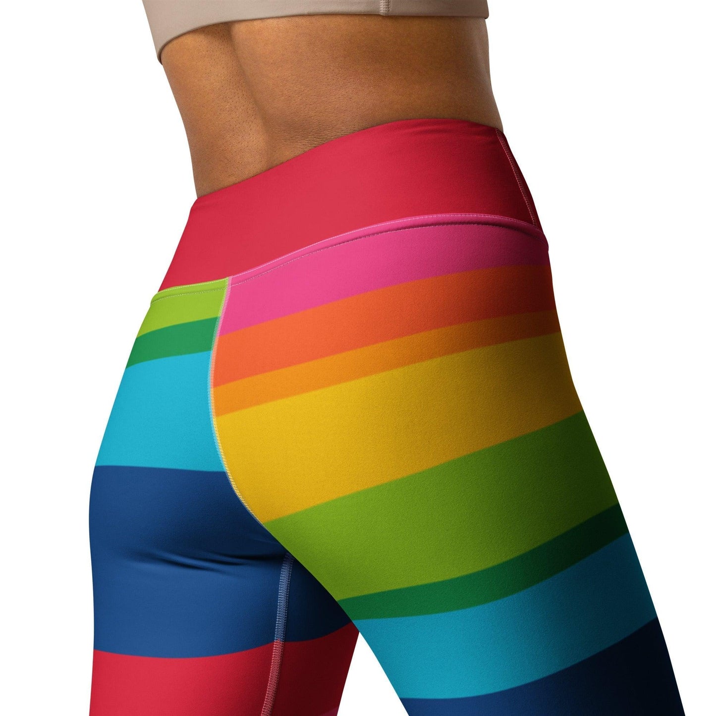 ELLIE rainbow stripe - Yoga Leggings | SHALMIAK