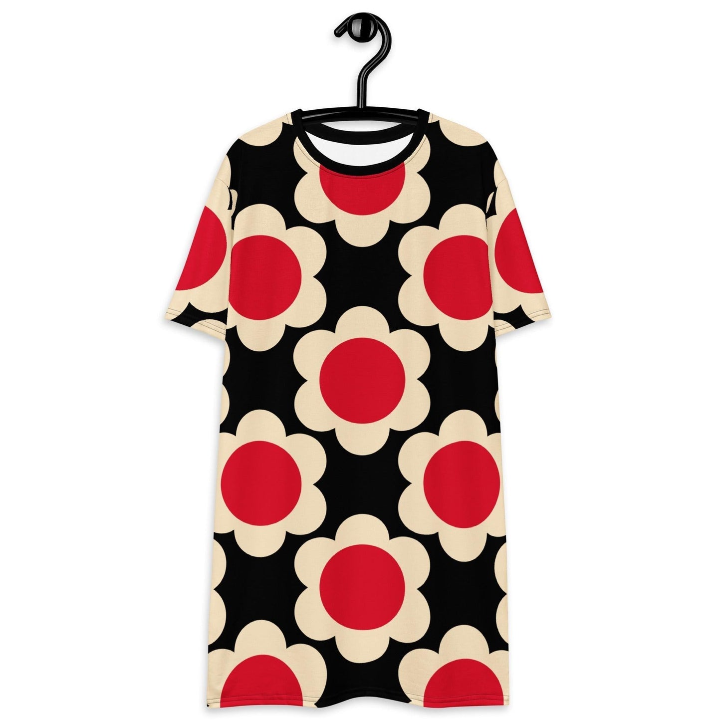 ELLIE red black - T-Shirt Dress | SHALMIAK