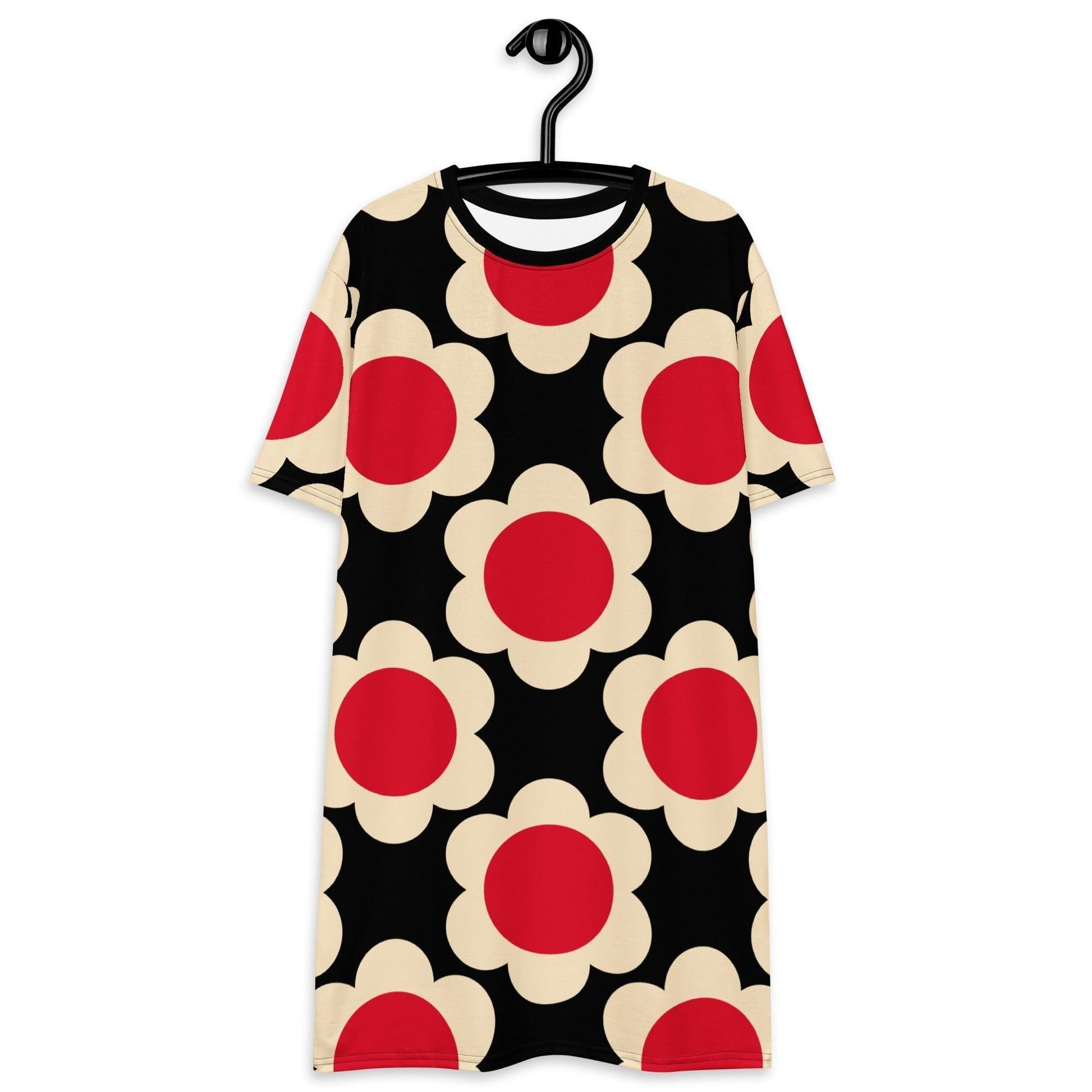 ELLIE red black - T-Shirt Dress | SHALMIAK