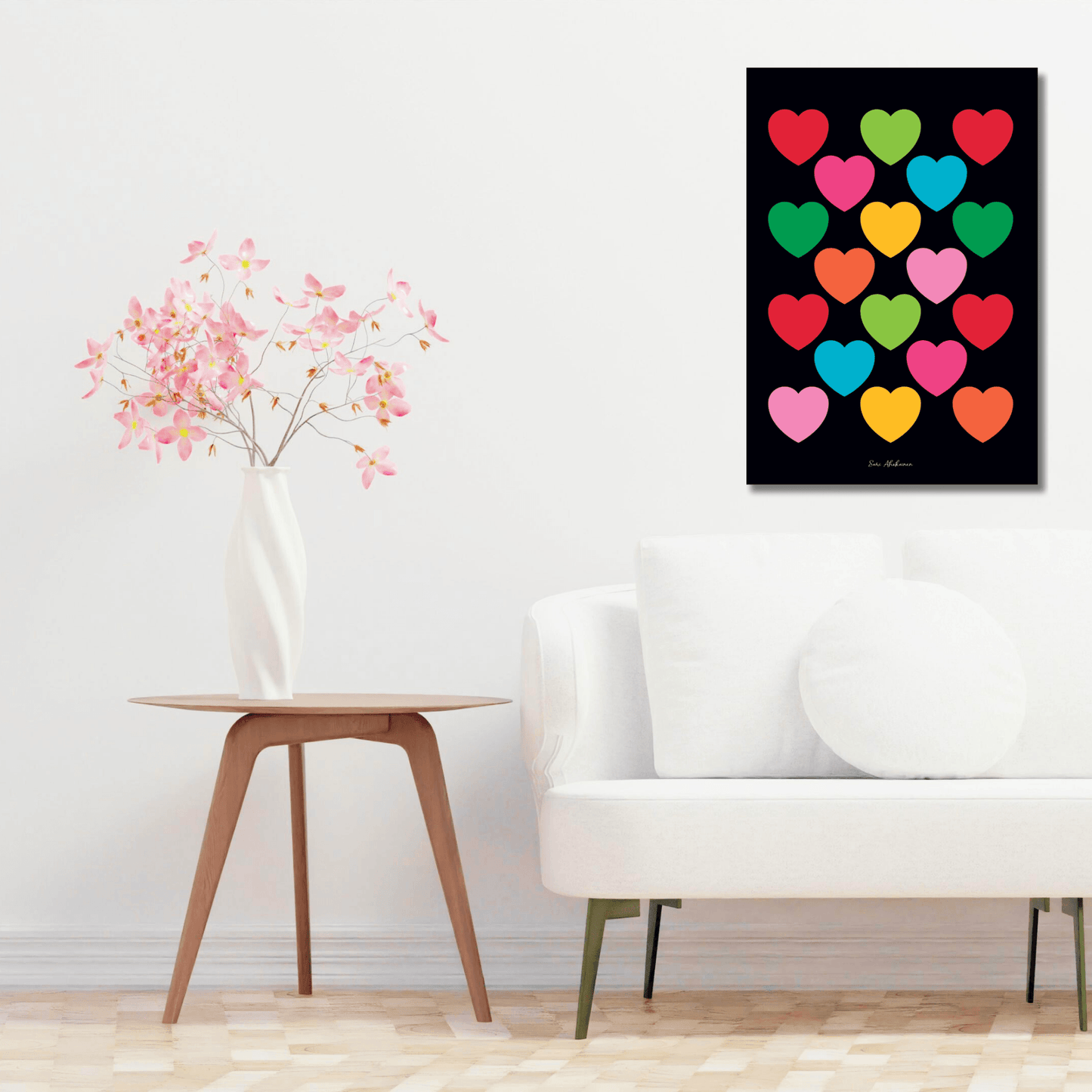 DIGITAL WALL ART - ELLIE LOVE mixblack | SHALMIAK