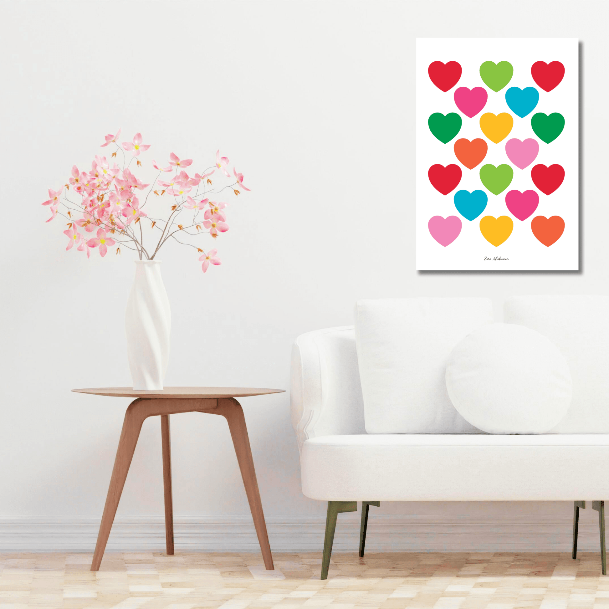 DIGITAL WALL ART - ELLIE LOVE mixwhite | SHALMIAK