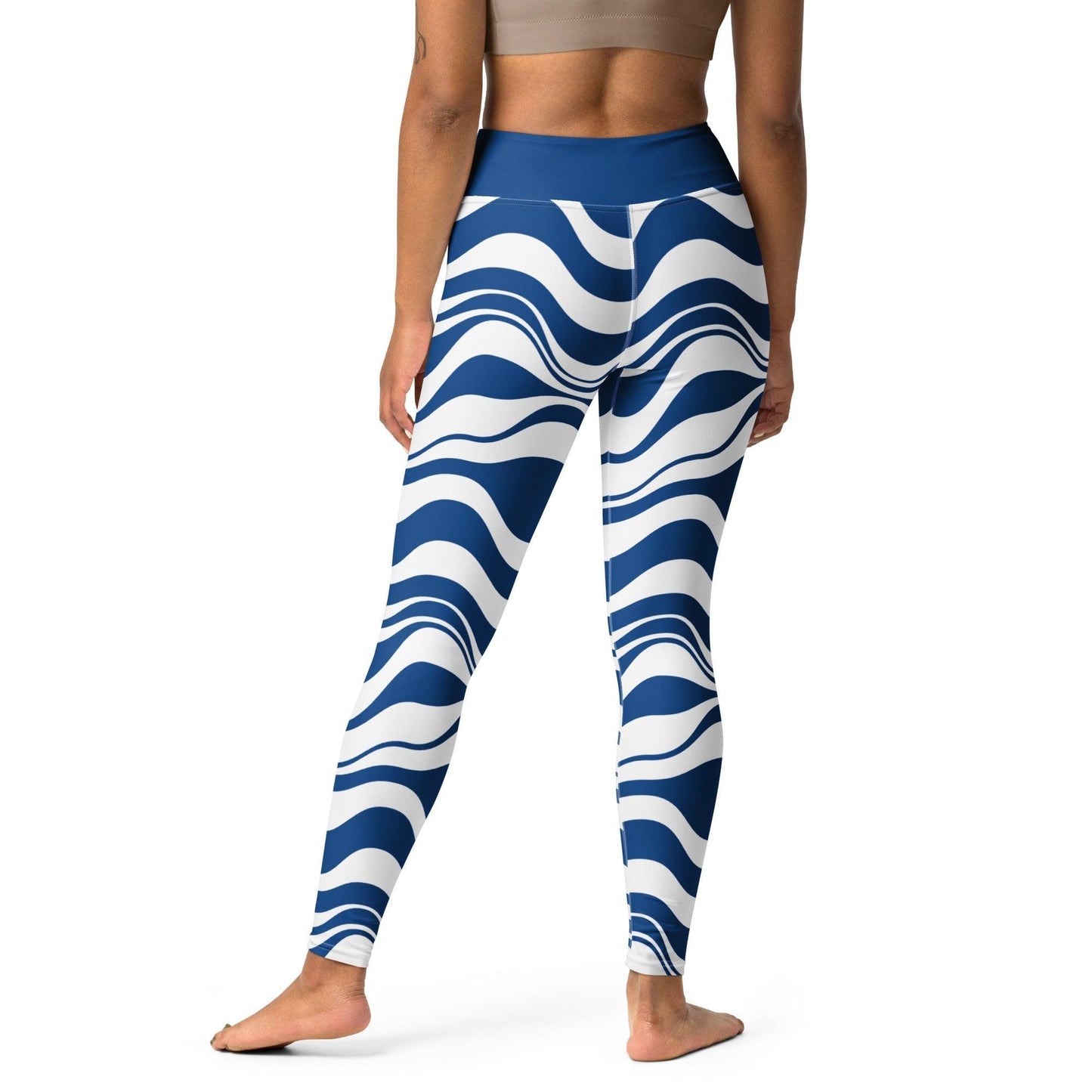 ENERGY WAVES blue -2- Yoga Leggings | SHALMIAK
