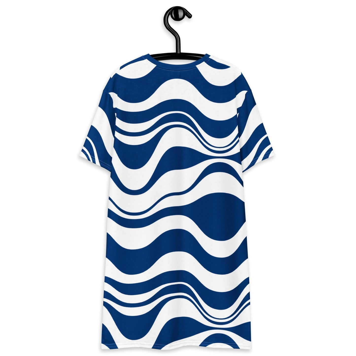 ENERGY WAVES blue - T-Shirt Dress | SHALMIAK