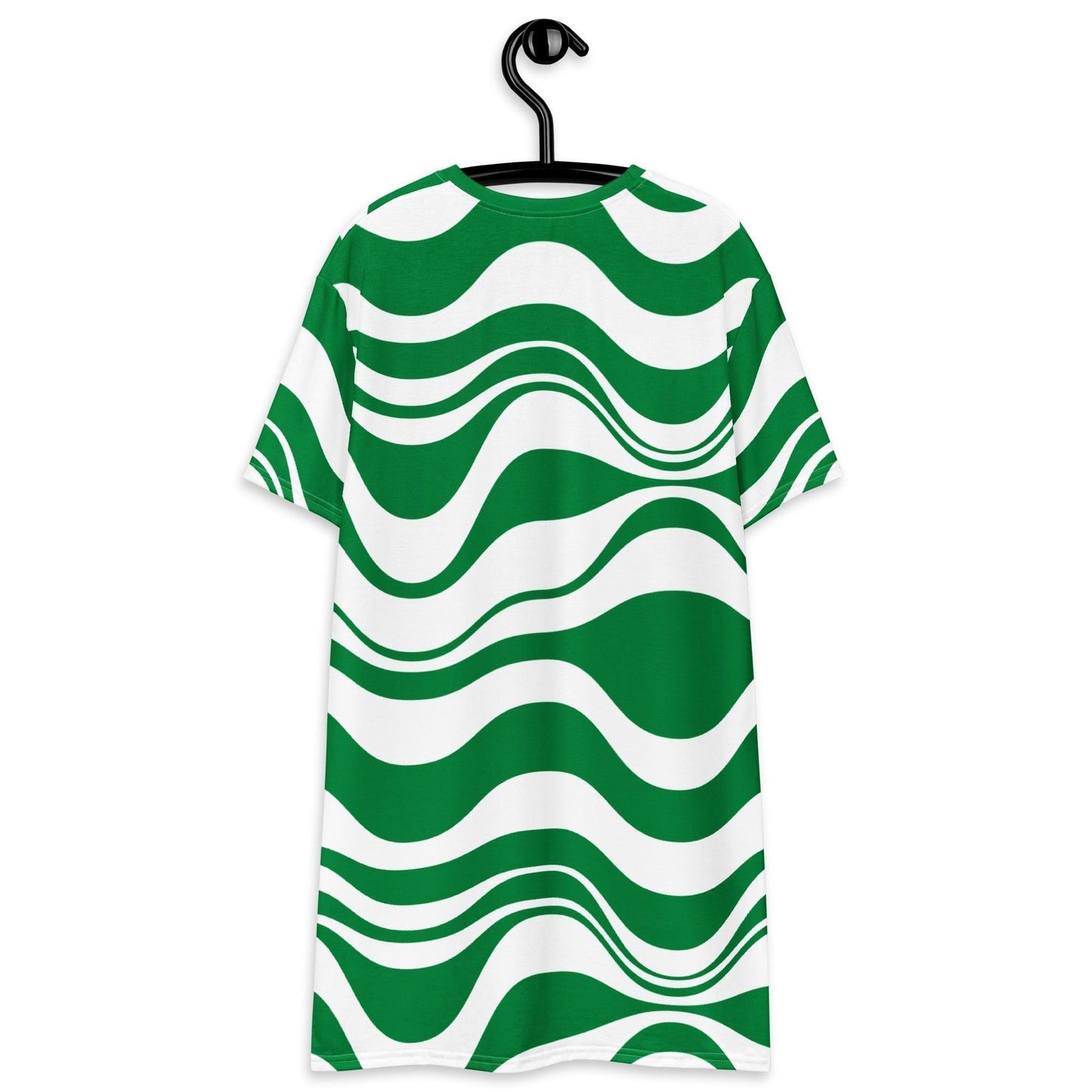 ENERGY WAVES green - T-Shirt Dress | SHALMIAK