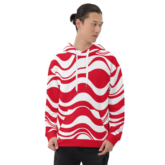ENERGY WAVES red - Hoodie | SHALMIAK