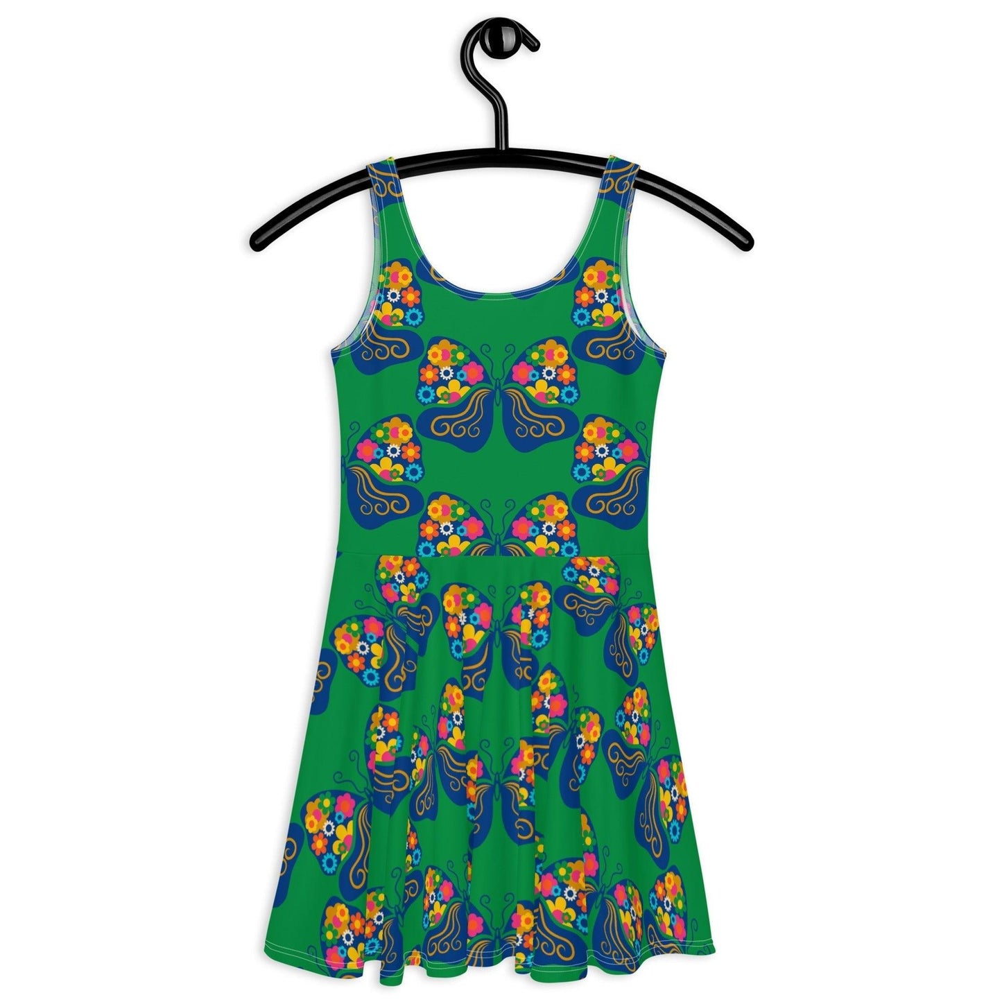FAB FLOVERYFLY green - Skater Dress | SHALMIAK