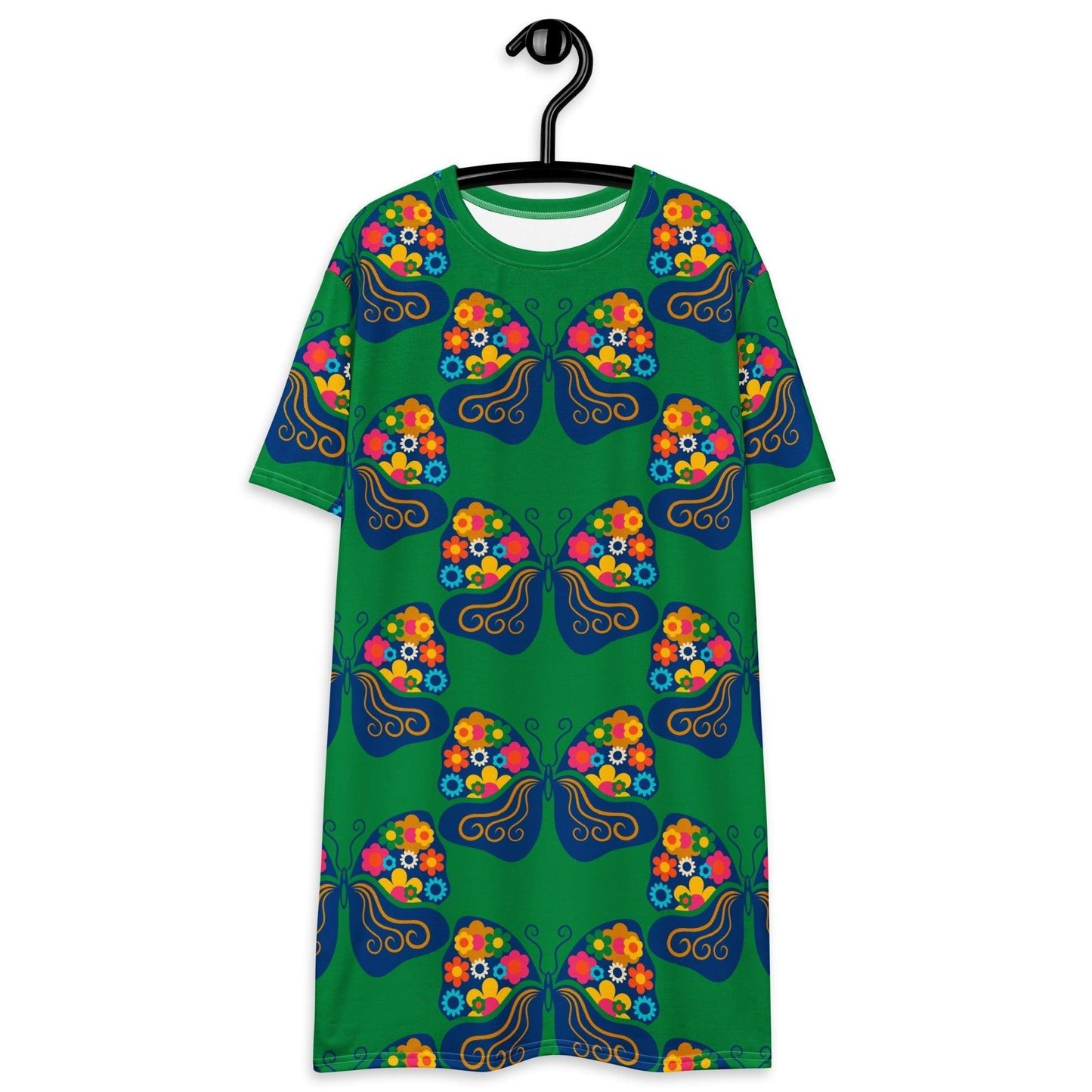 FAB FLOVERYFLY green - T-Shirt Dress | SHALMIAK