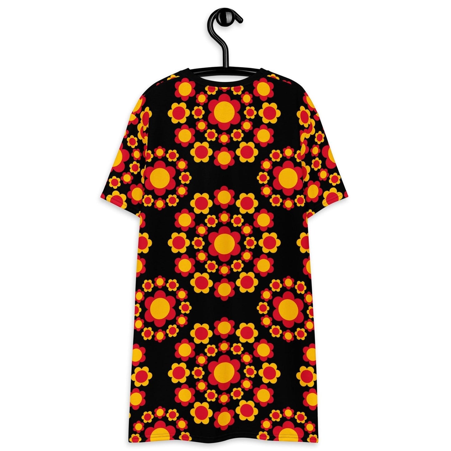 FLOWERSHOP red yellow - T-Shirt Dress | SHALMIAK