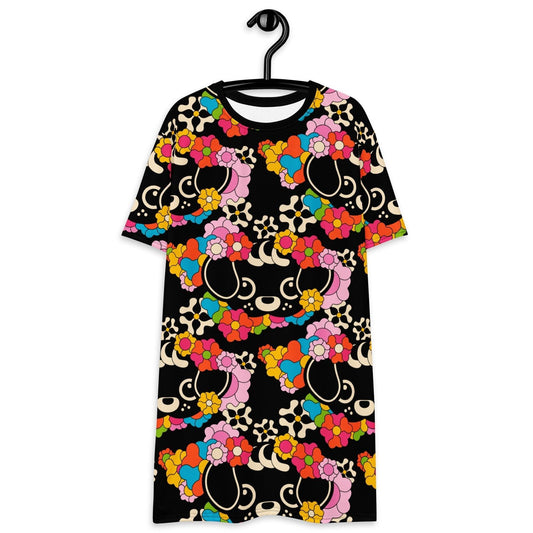 FUNKYPUP black - T-Shirt Dress | SHALMIAK