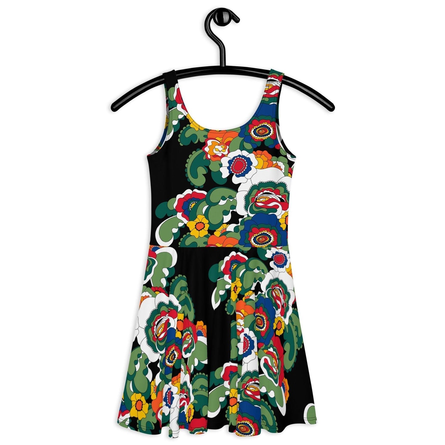 GROOVY KURBITS black - Skater Dress | SHALMIAK