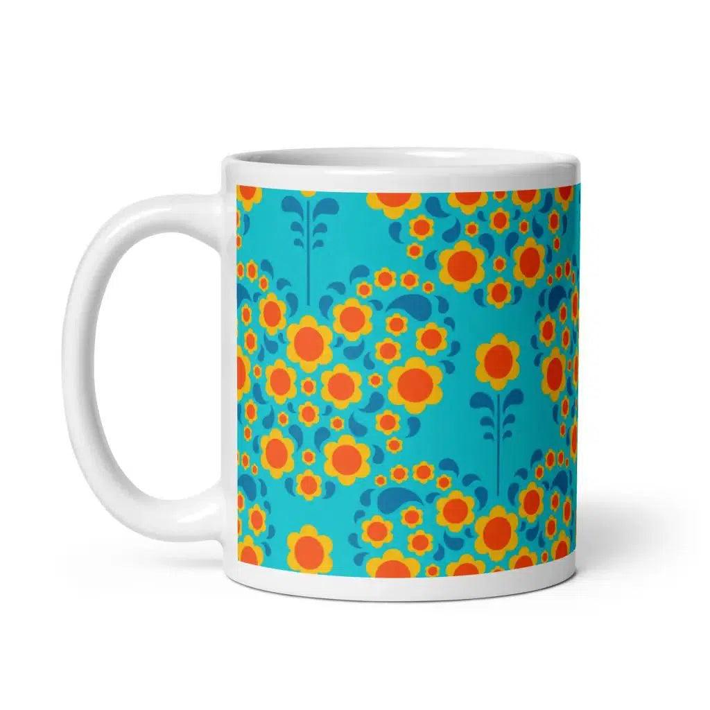 HEARTBEAT orange blue - Mug | SHALMIAK