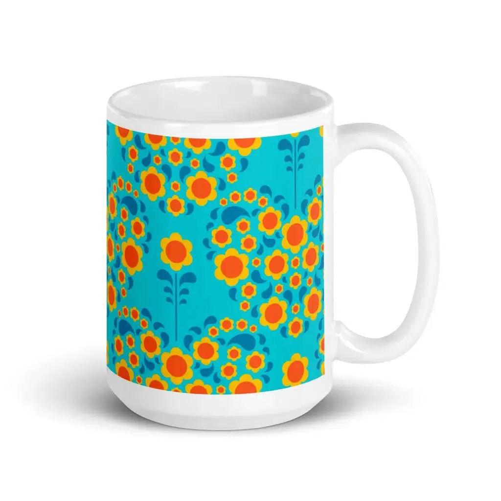 HEARTBEAT orange blue - Mug | SHALMIAK
