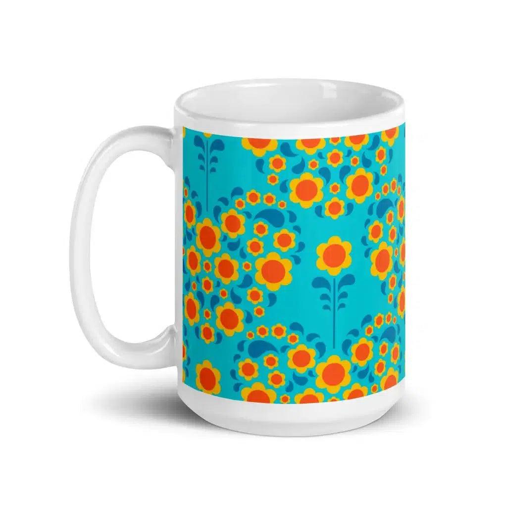 HEARTBEAT orange blue - Mug | SHALMIAK