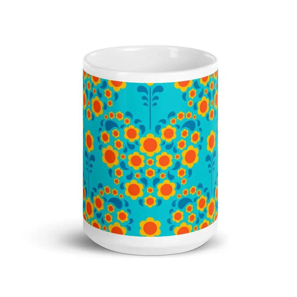HEARTBEAT orange blue - Mug | SHALMIAK