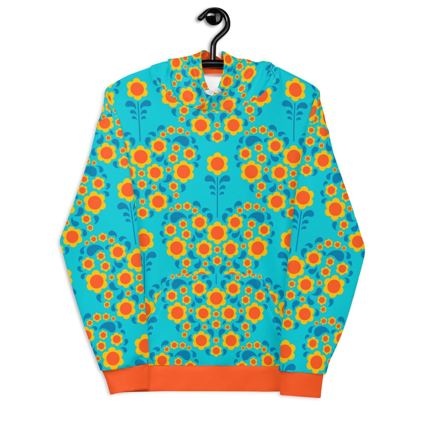 HEARTBEAT orange blue - Hoodie | SHALMIAK