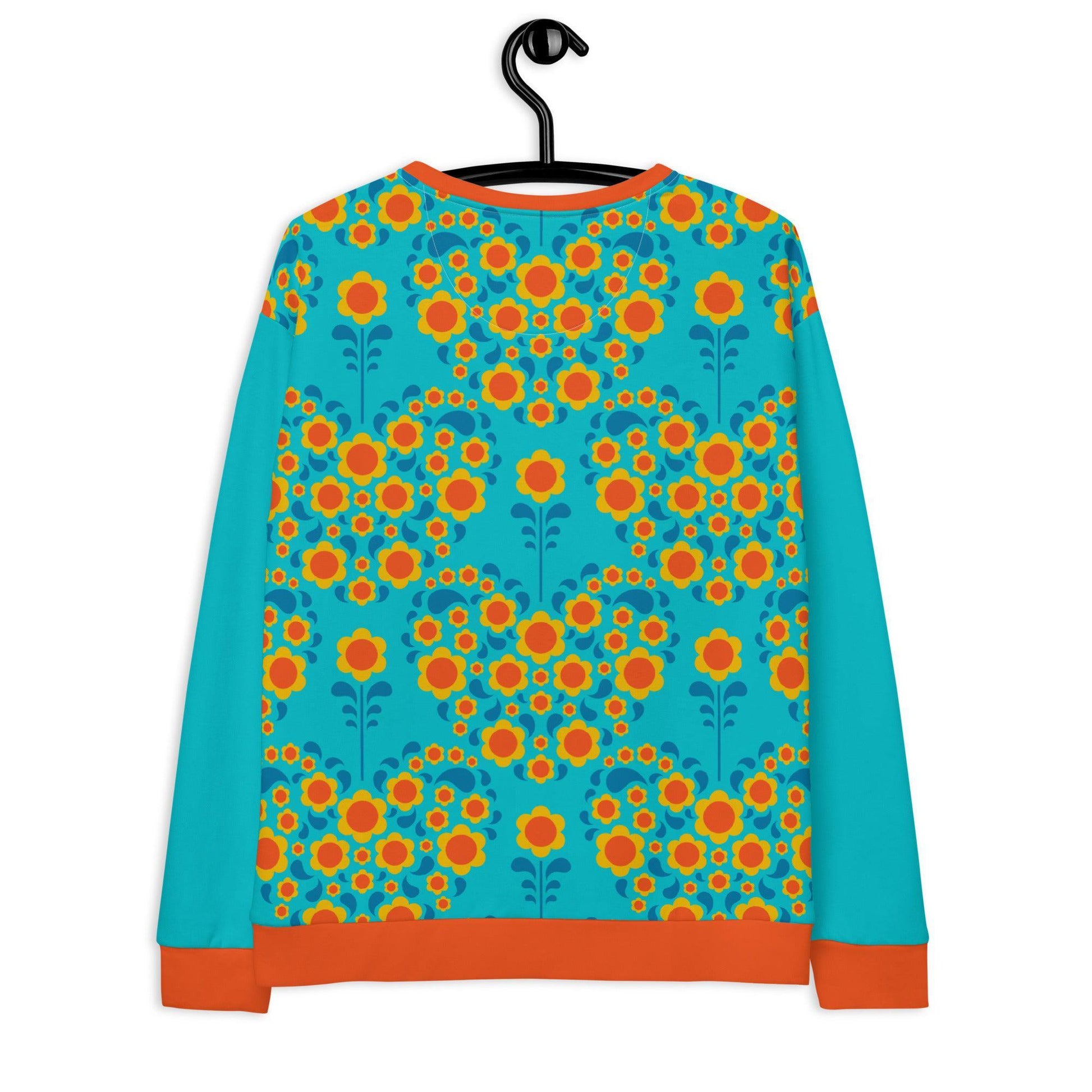 HEARTBEAT orange blue - Sweatshirt | SHALMIAK