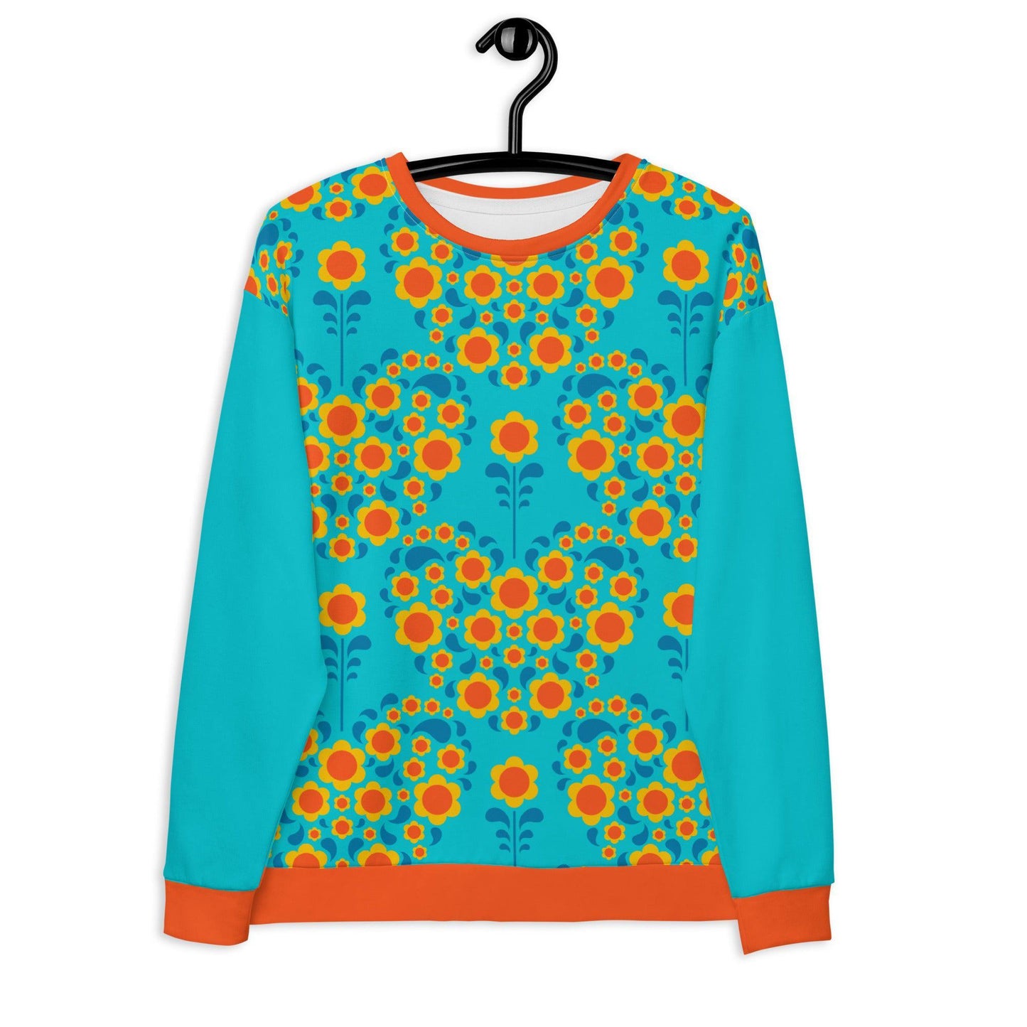 HEARTBEAT orange blue - Sweatshirt | SHALMIAK
