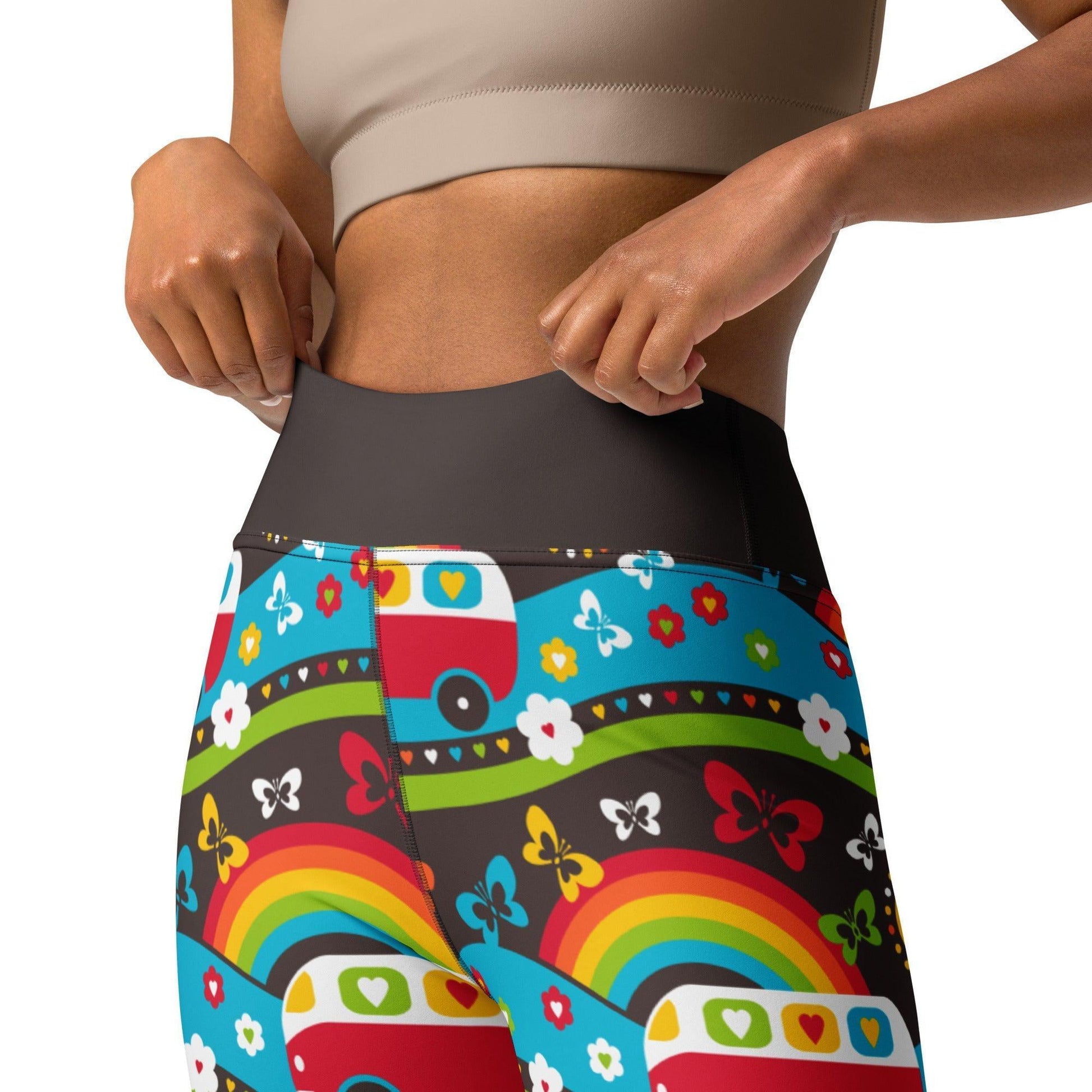HIPPIE DAY rainbow -2- Yoga Leggings | SHALMIAK