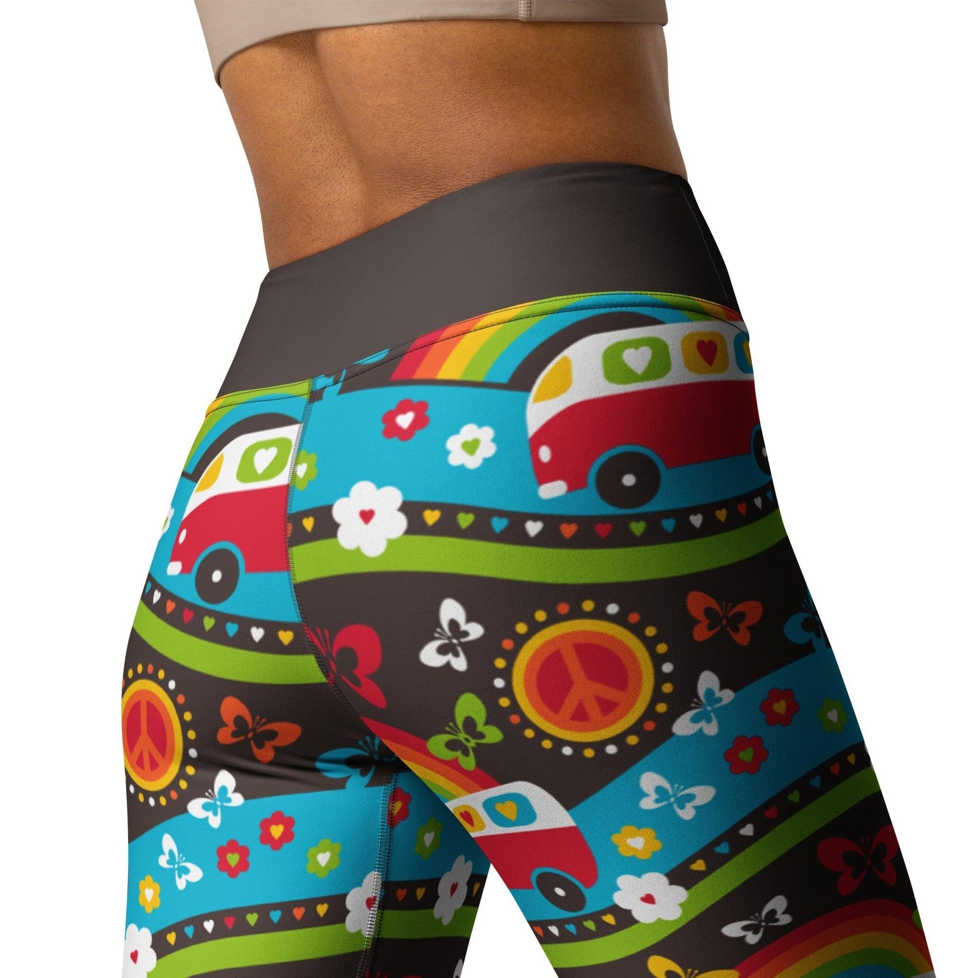 HIPPIE DAY rainbow -2- Yoga Leggings | SHALMIAK