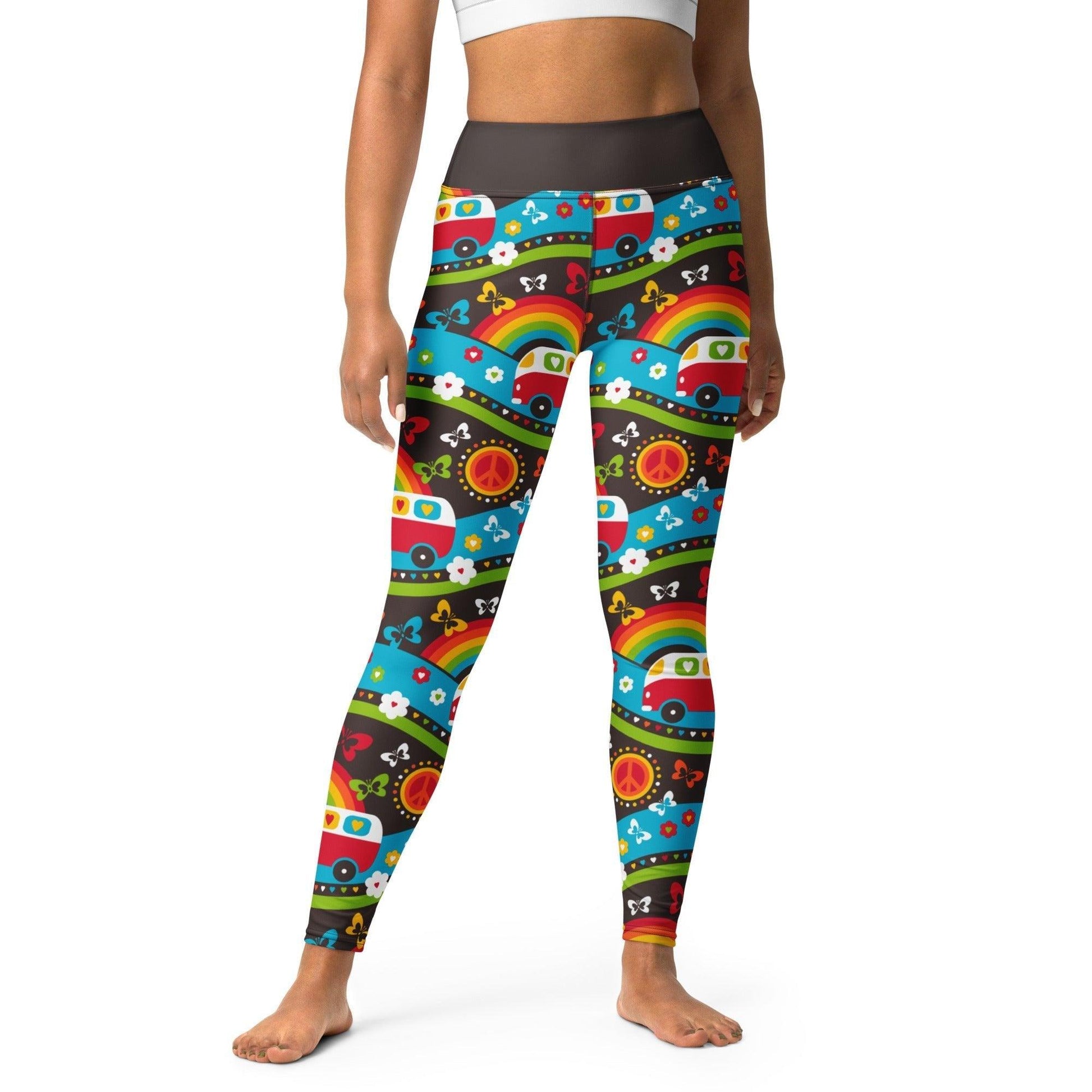 HIPPIE DAY rainbow -2- Yoga Leggings | SHALMIAK