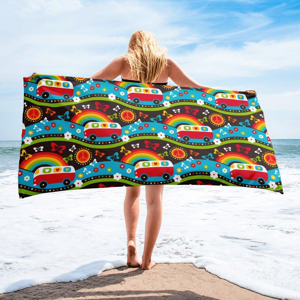 HIPPIE DAY rainbow - Towel | SHALMIAK