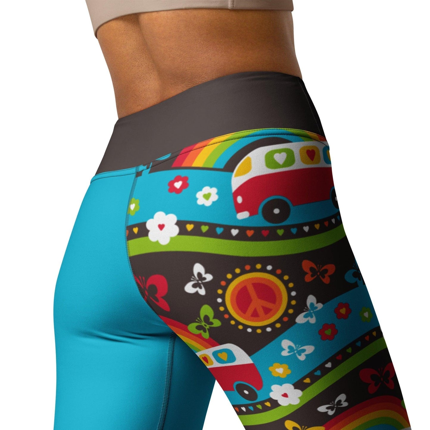 HIPPIE DAY rainbow - Yoga Leggings | SHALMIAK