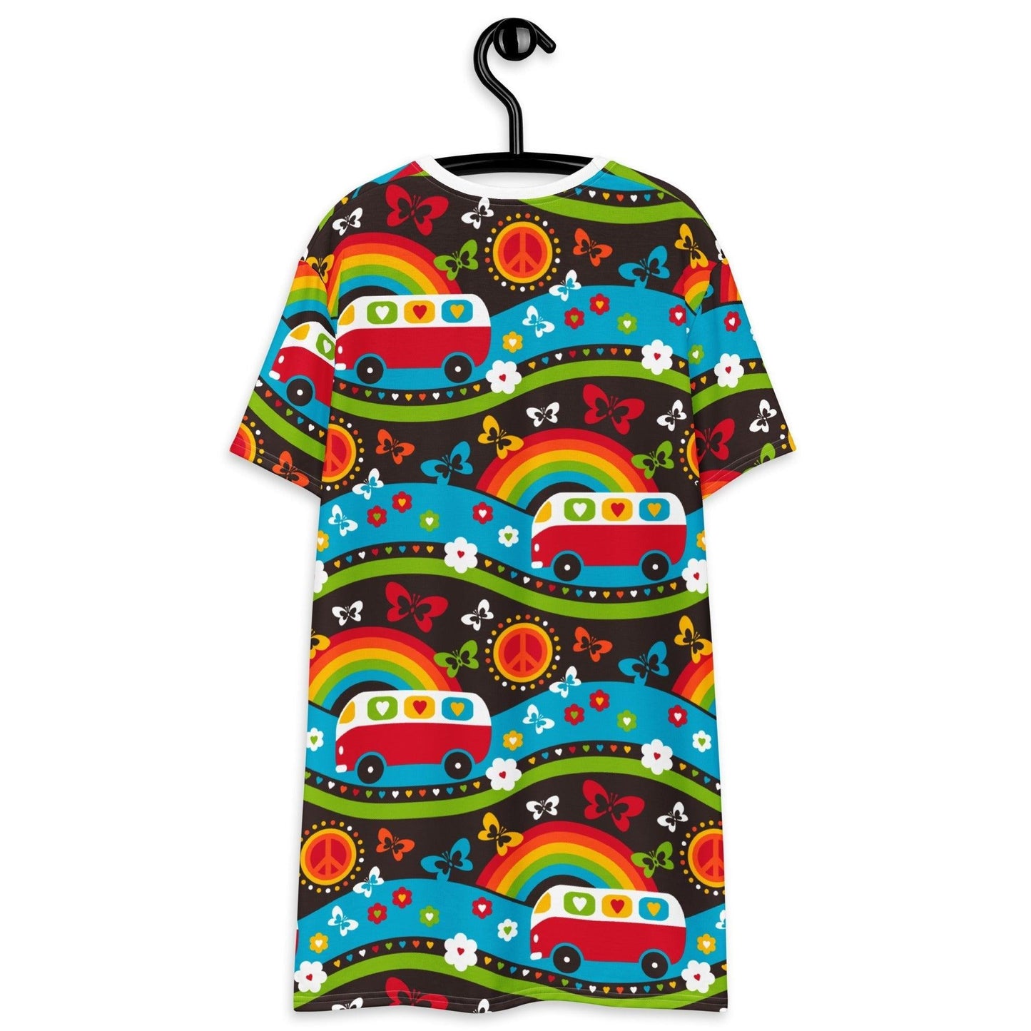 HIPPIE DAY rainbow - T-Shirt Dress | SHALMIAK