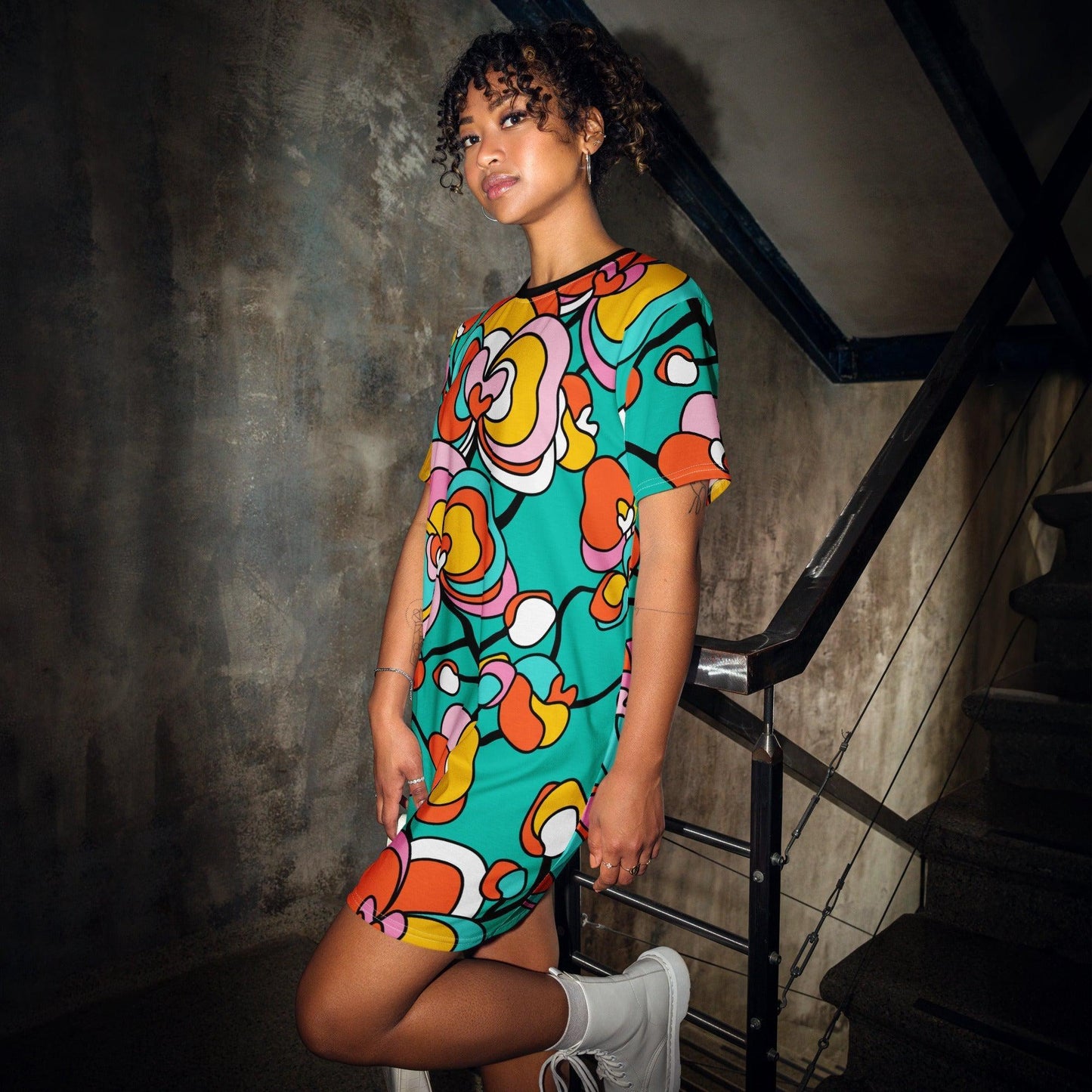 JUBILEE mint - T-Shirt Dress | SHALMIAK