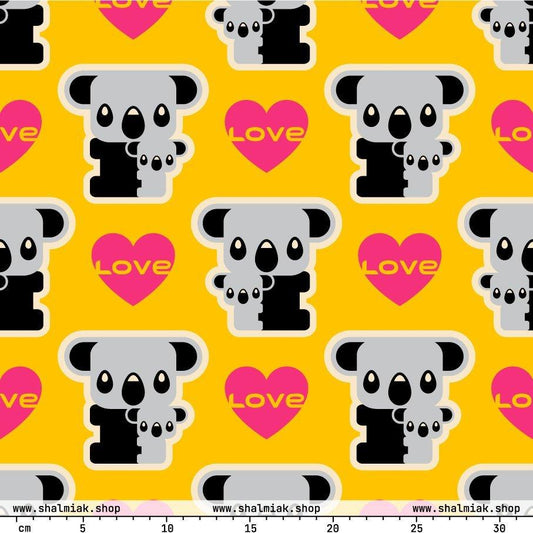 KOALA LOVE yellow | SHALMIAK