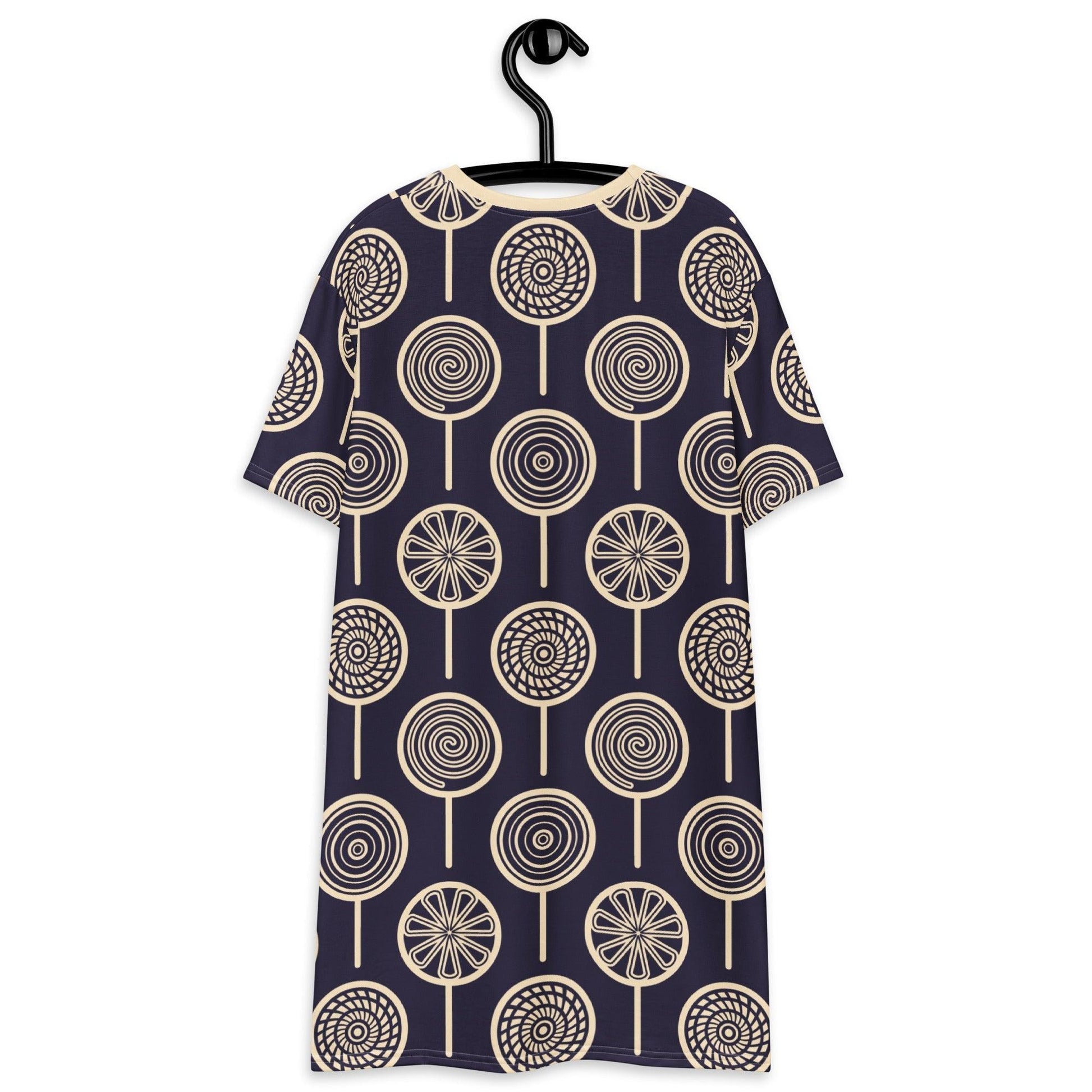 LOLLY darkblue - T-Shirt Dress | SHALMIAK