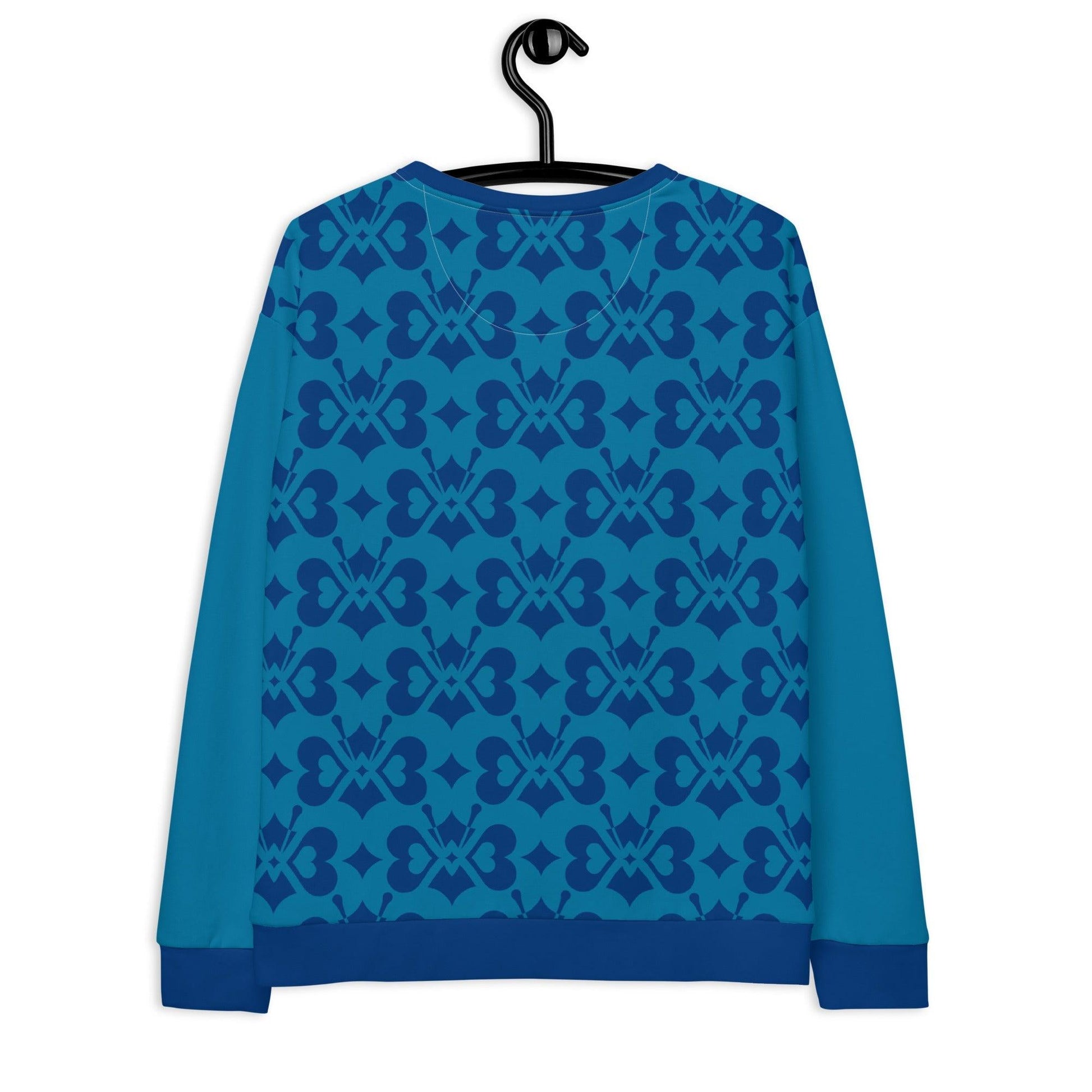 LOVE BUTTERFLY all blue - Sweatshirt | SHALMIAK