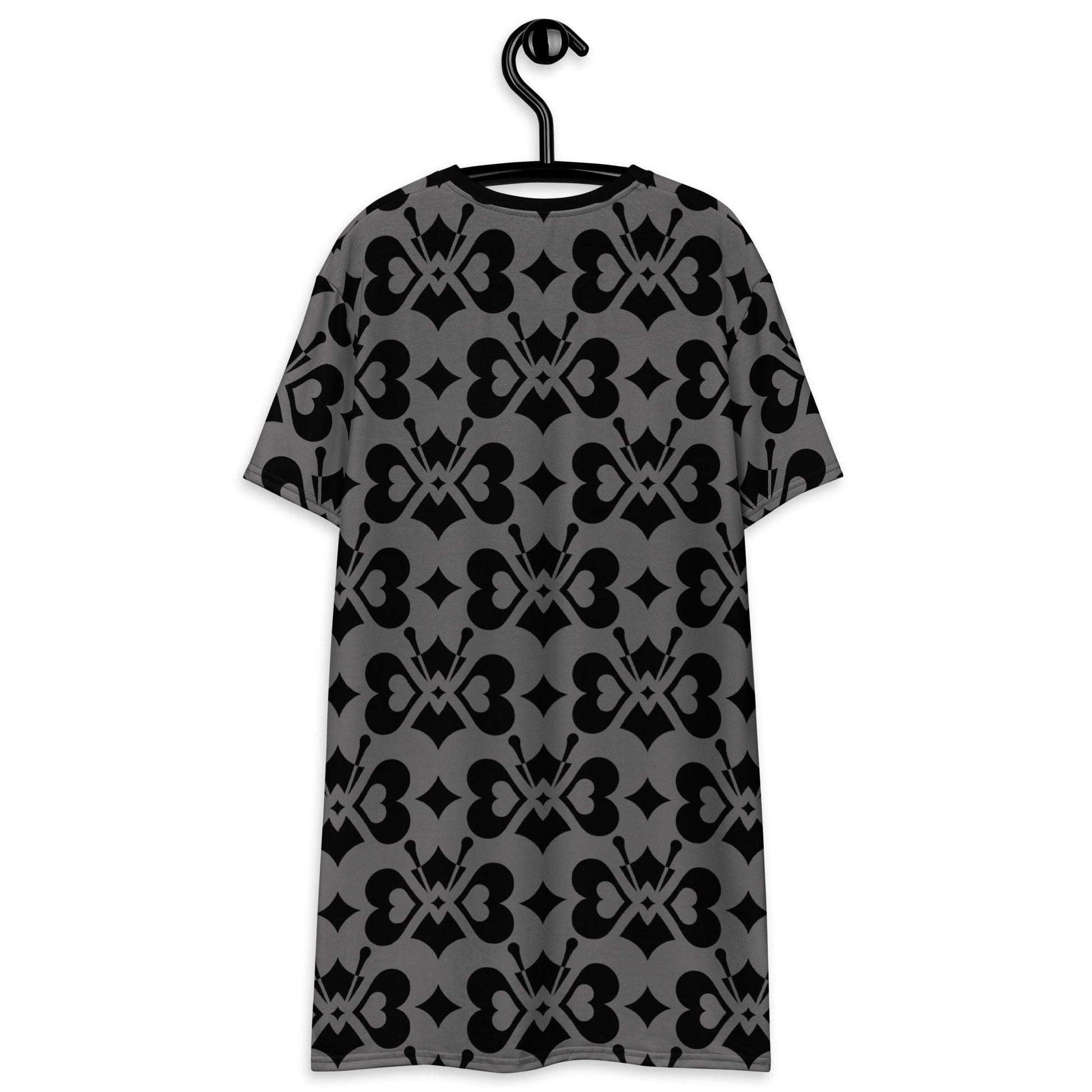 LOVE BUTTERFLY black - T-Shirt Dress | SHALMIAK