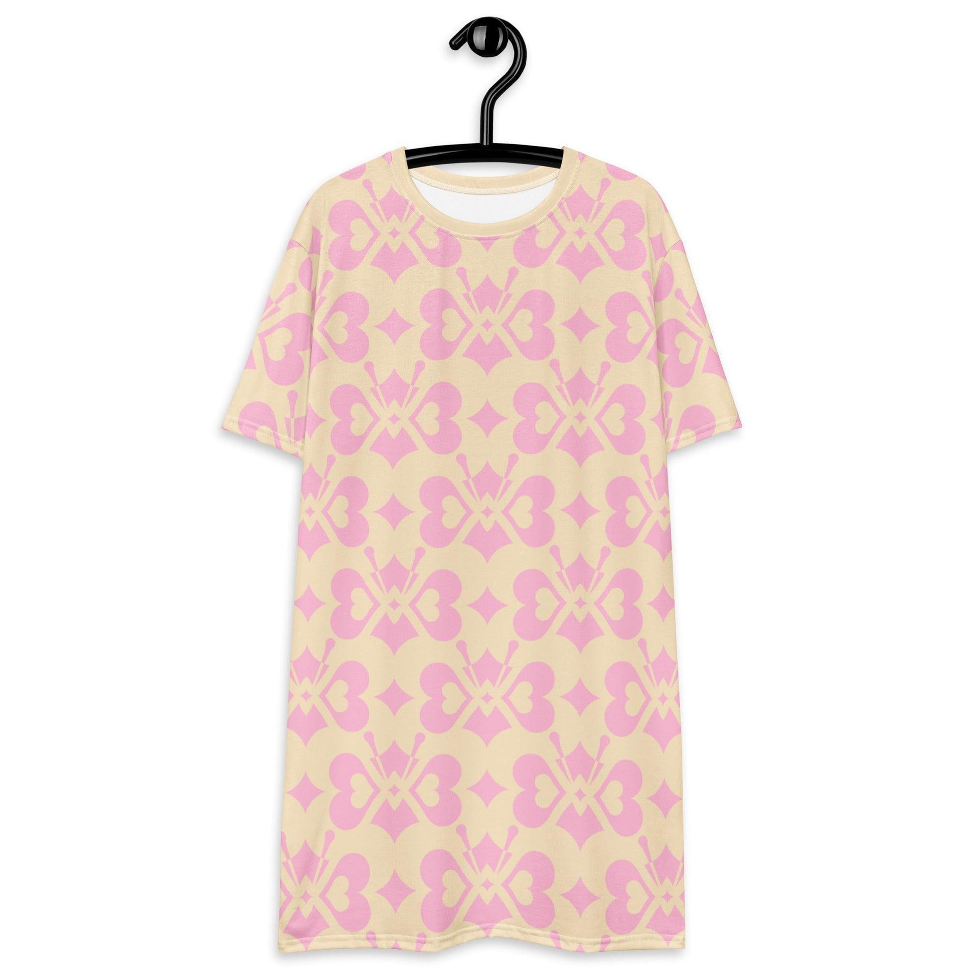 LOVE BUTTERFLY tenderpink - T-Shirt Dress | SHALMIAK